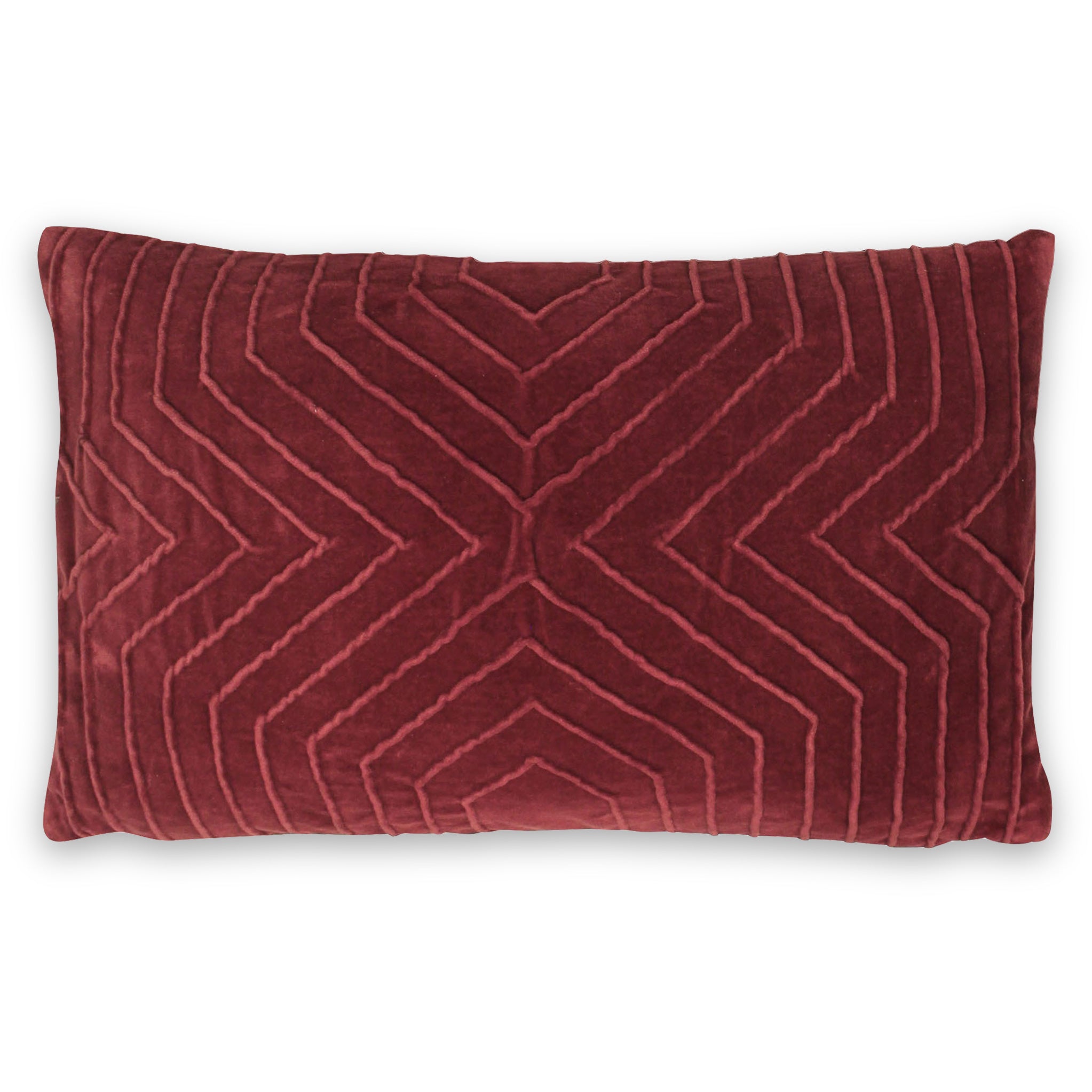 Oatley Geometric Cotton Boudoir Cushion Rectangular Accent Pillow