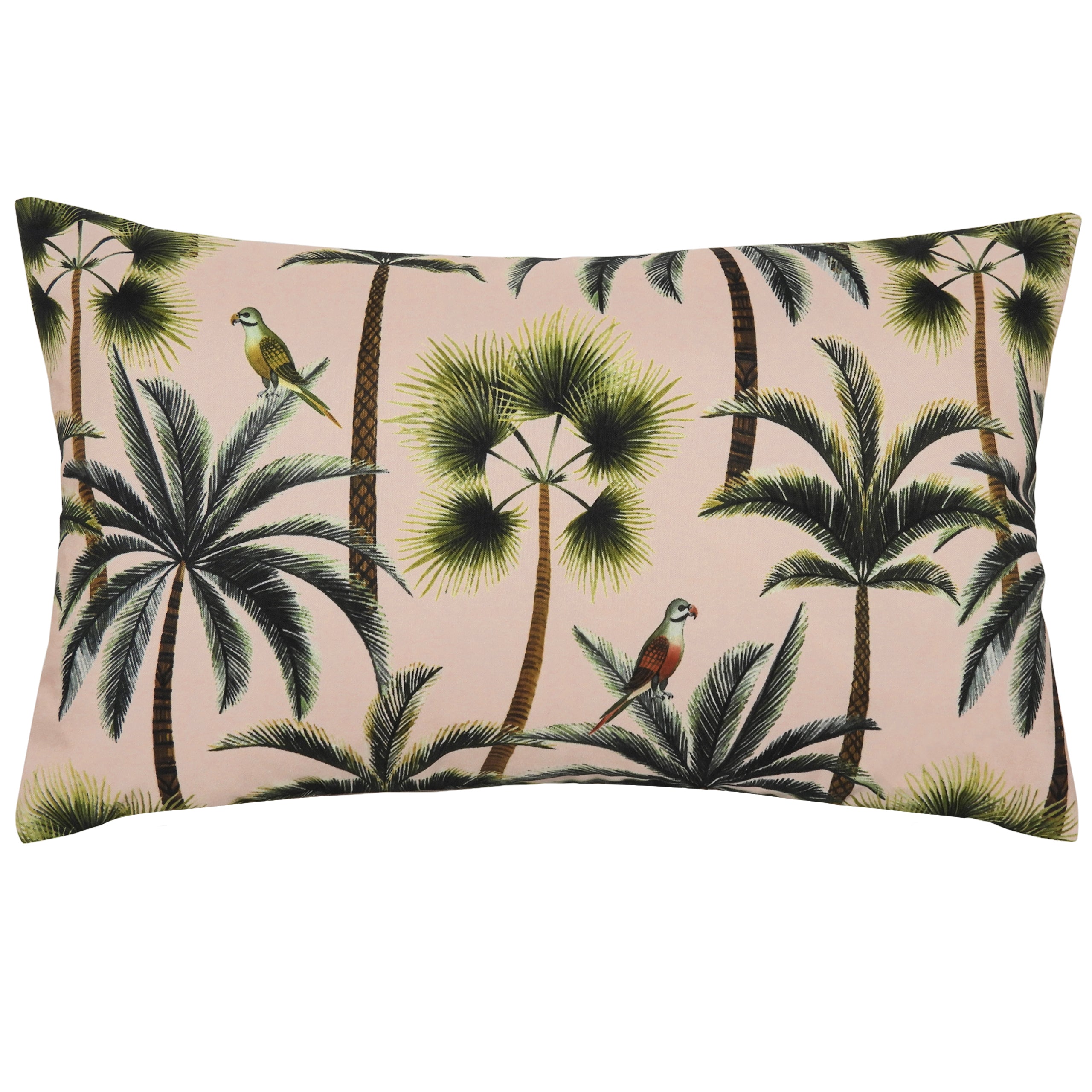 Palms 50cm Reversible Outdoor Polyester Bolster Cushion Roseland