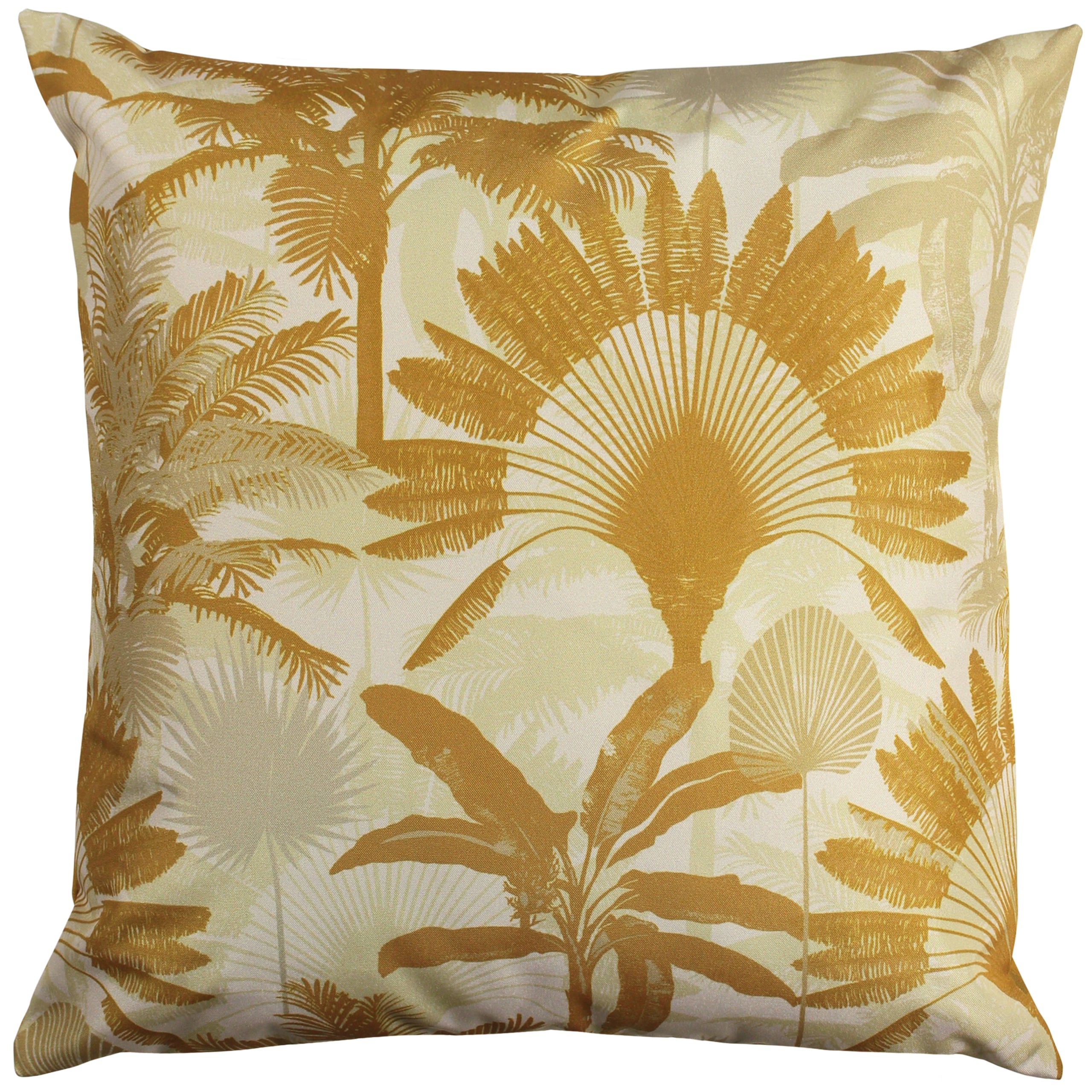 Palms 43cm Reversible Outdoor Polyester Square Cushion Roseland