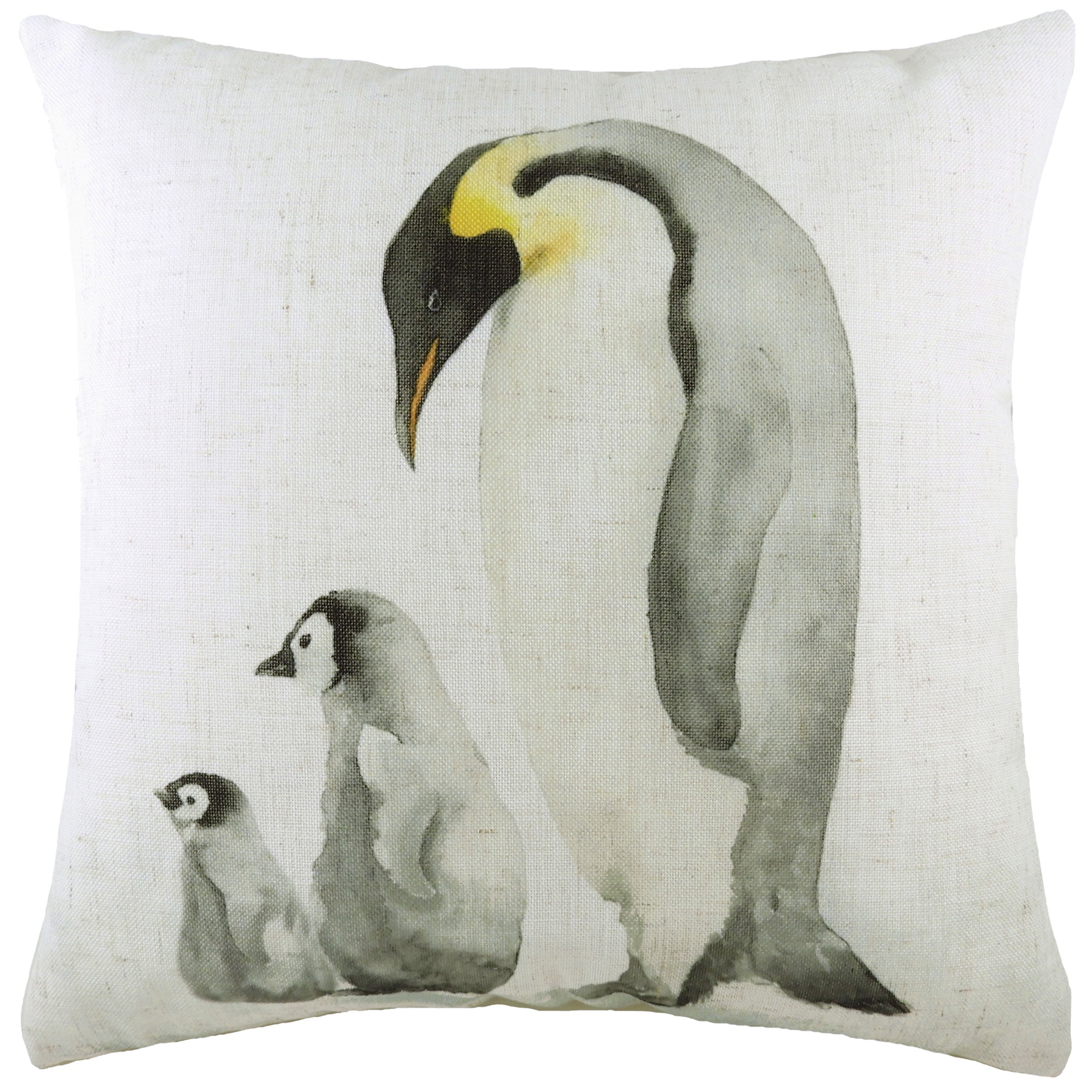 Sansa Penguin Family Polyester Cushion Roseland