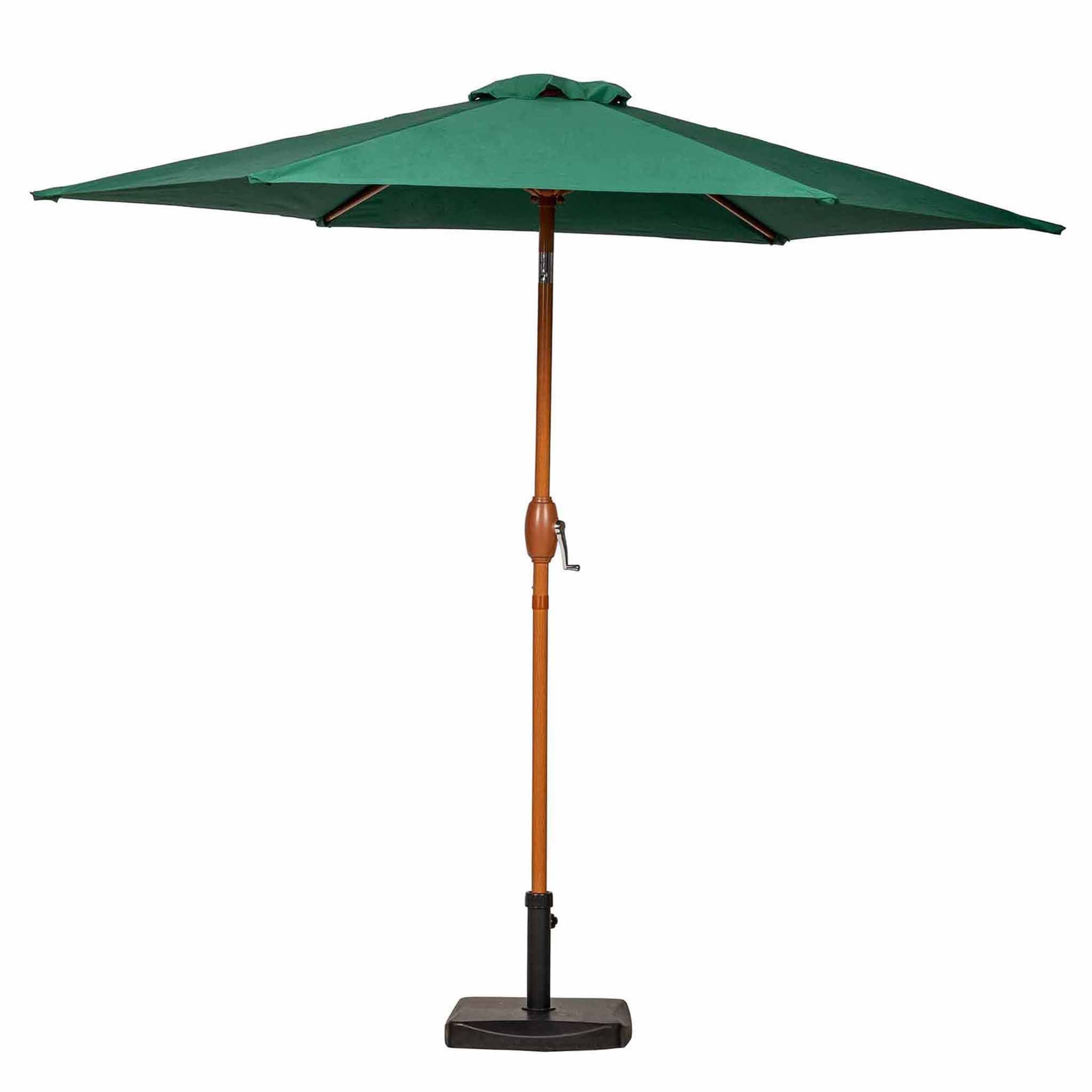 3m Wood Look Aluminium Parasol Roseland