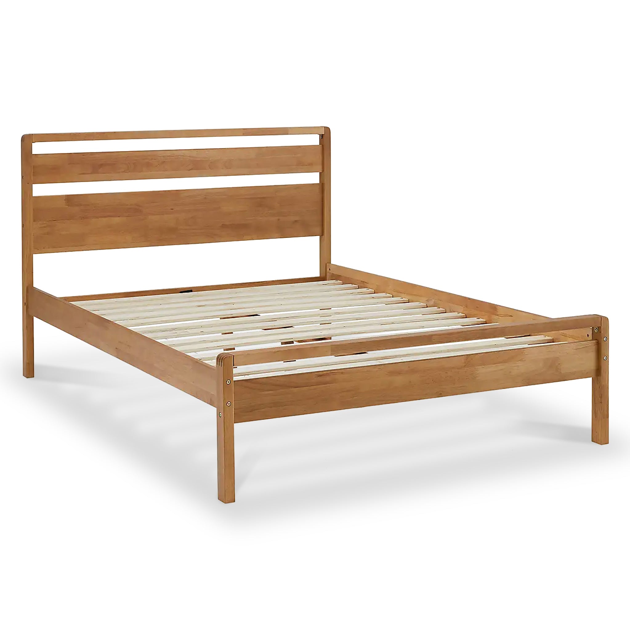 Maxi Oak Mid Century Modern Scandi Bed Frames Roseland