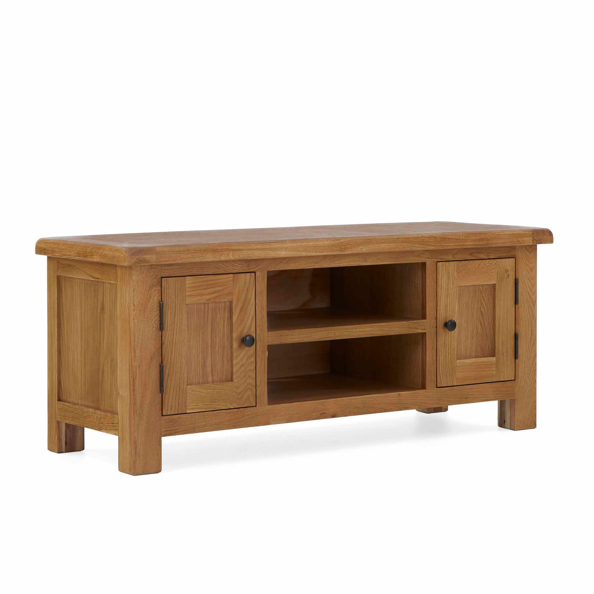 Zelah Oak 120cm Tv Stand Rustic Style Roseland