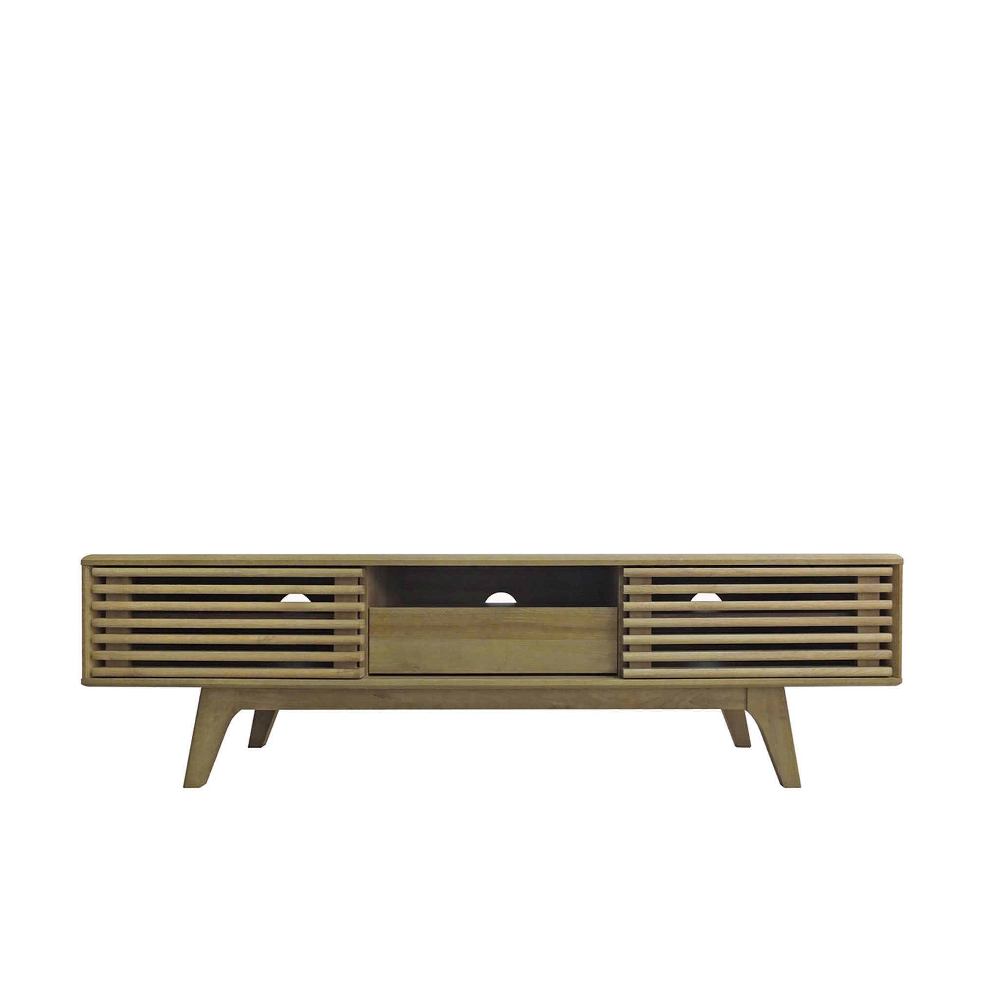 Brunswick Slatted Wide Tv Unit Roseland