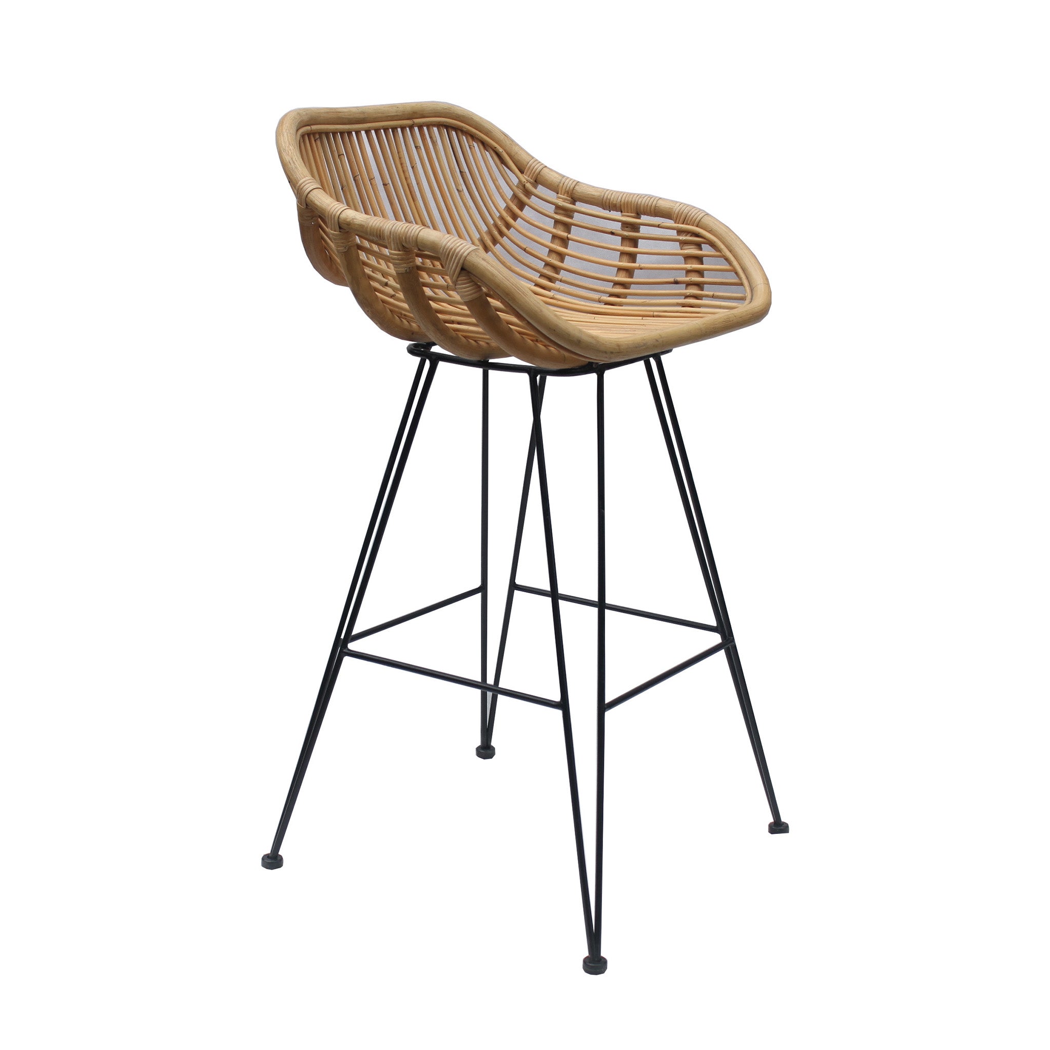 Bodhi Natrual Rattan Bar Stool For Kitchen Breakfast Bar Roseland