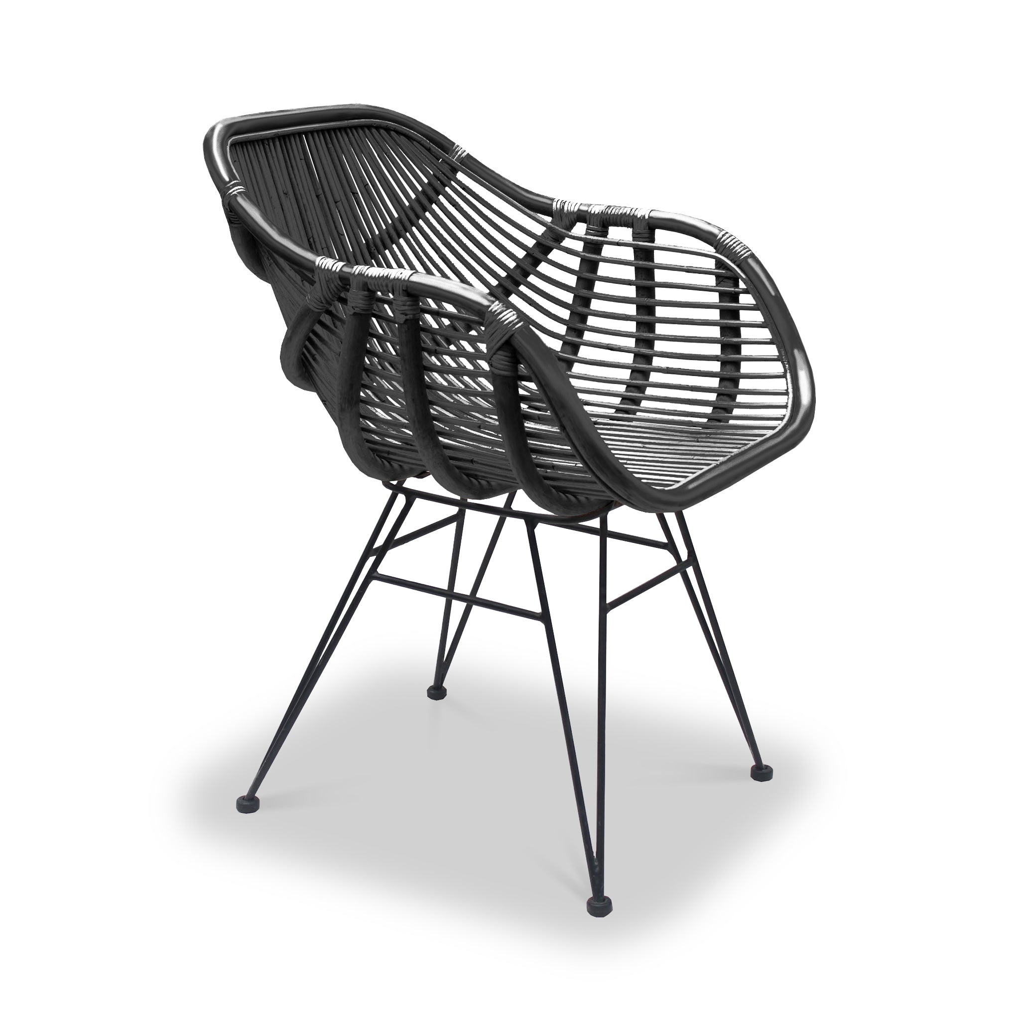Bodhi Rattan Bucket Dining Chair Natural Or Black Roseland