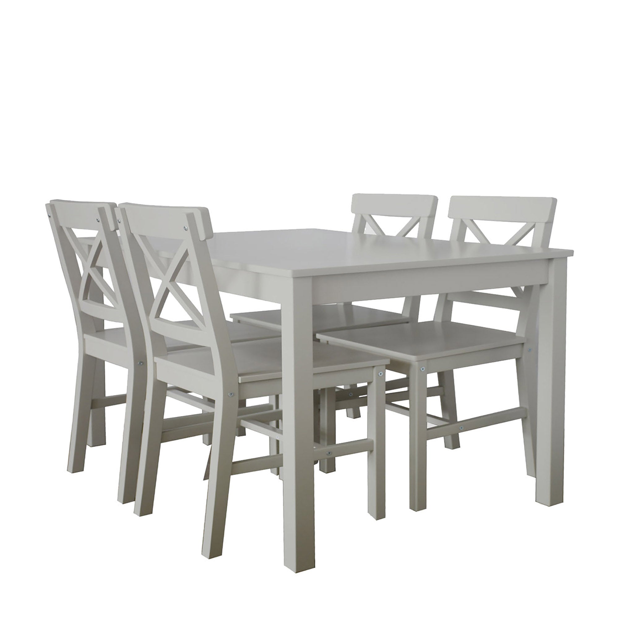 Martha Grey Rectangular Dining Table Chairs Set For 4 Roseland