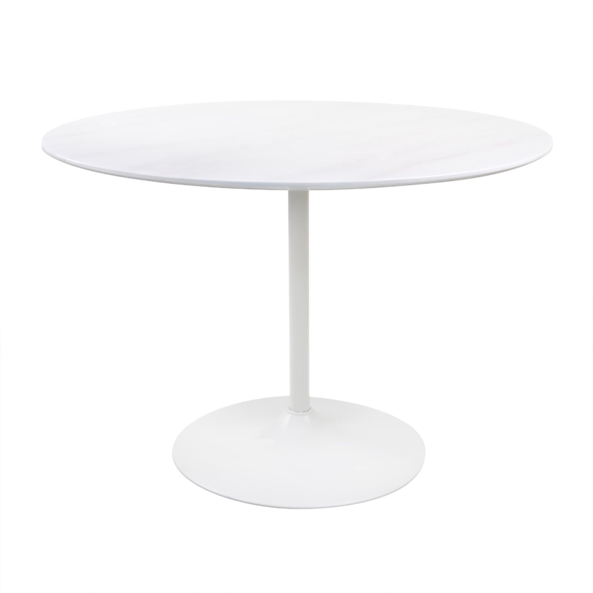 Gwen White Marble Round Dining Table Roseland