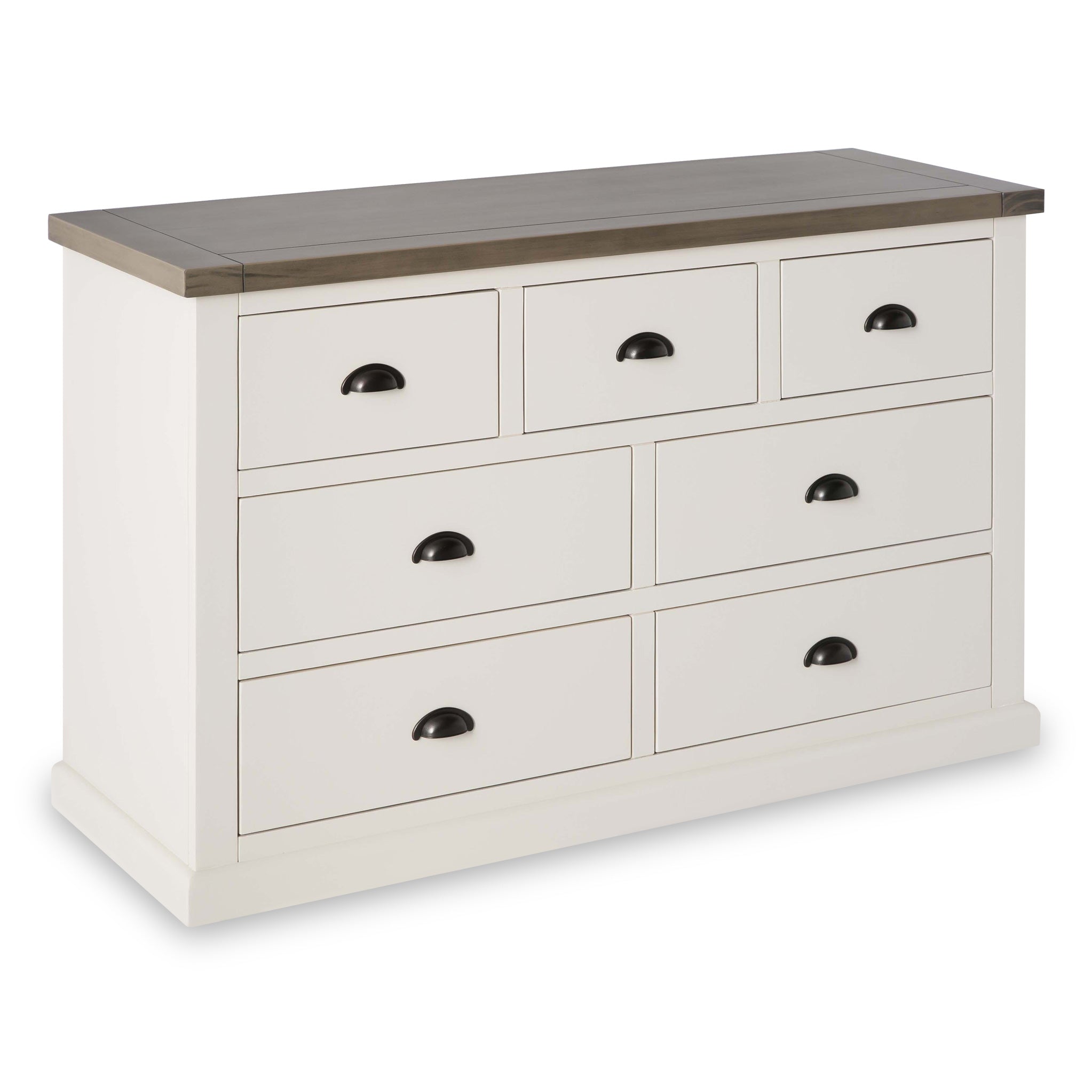 Hove Ivory Cream 7 Drawer Chest Of Drawers Roseland