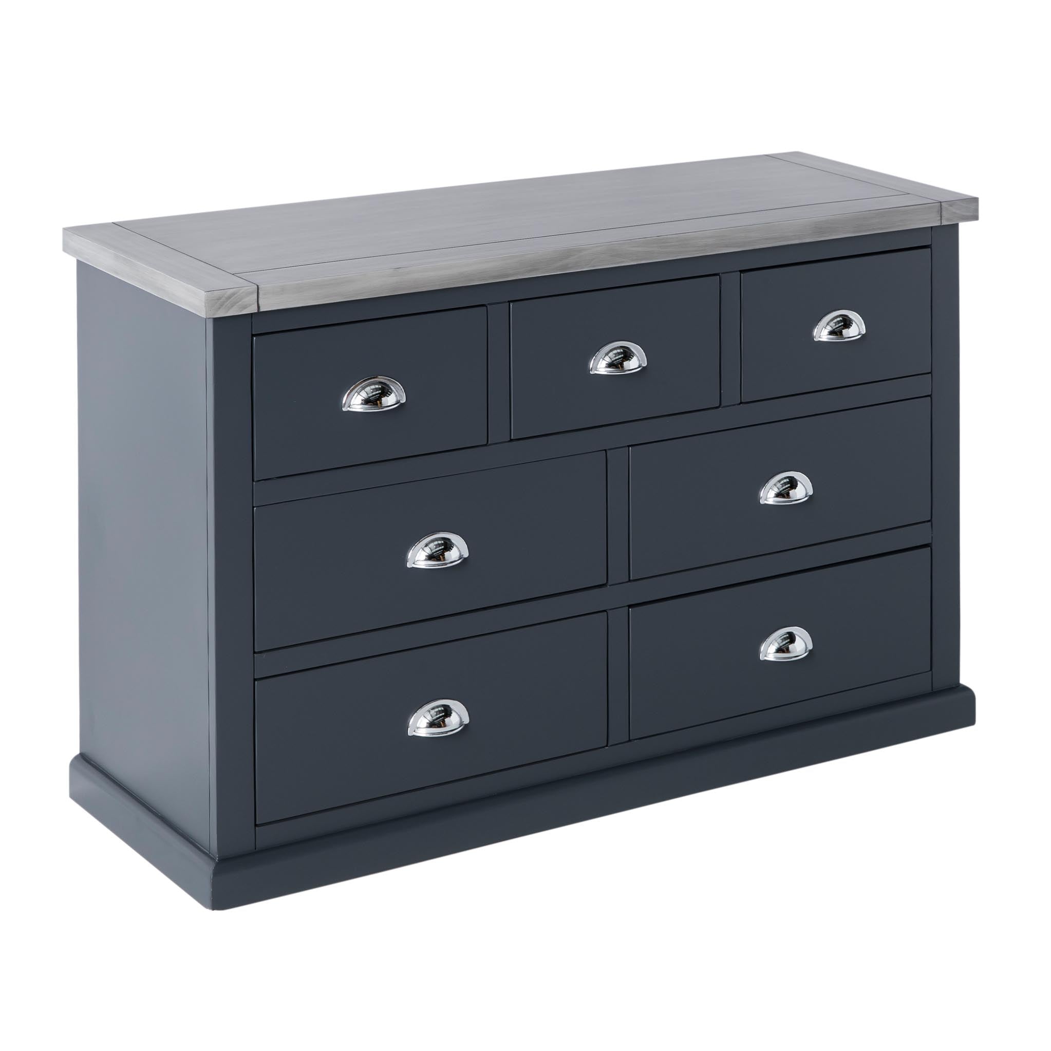 Bristol Charcoal Dark Grey 3 Over 4 Chest Of Drawers Roseland
