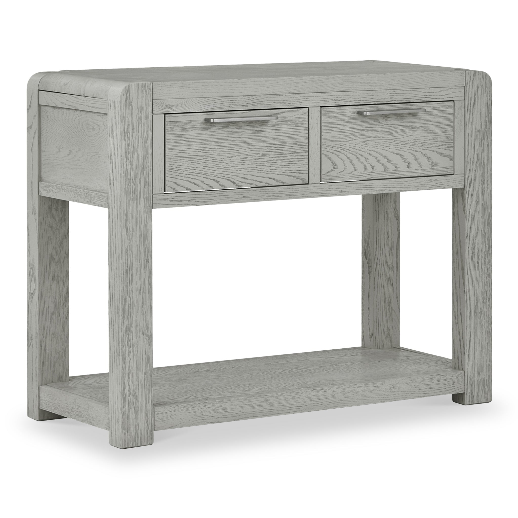 Cardona Grey Console Table With 2 Drawers For Hallway Roseland