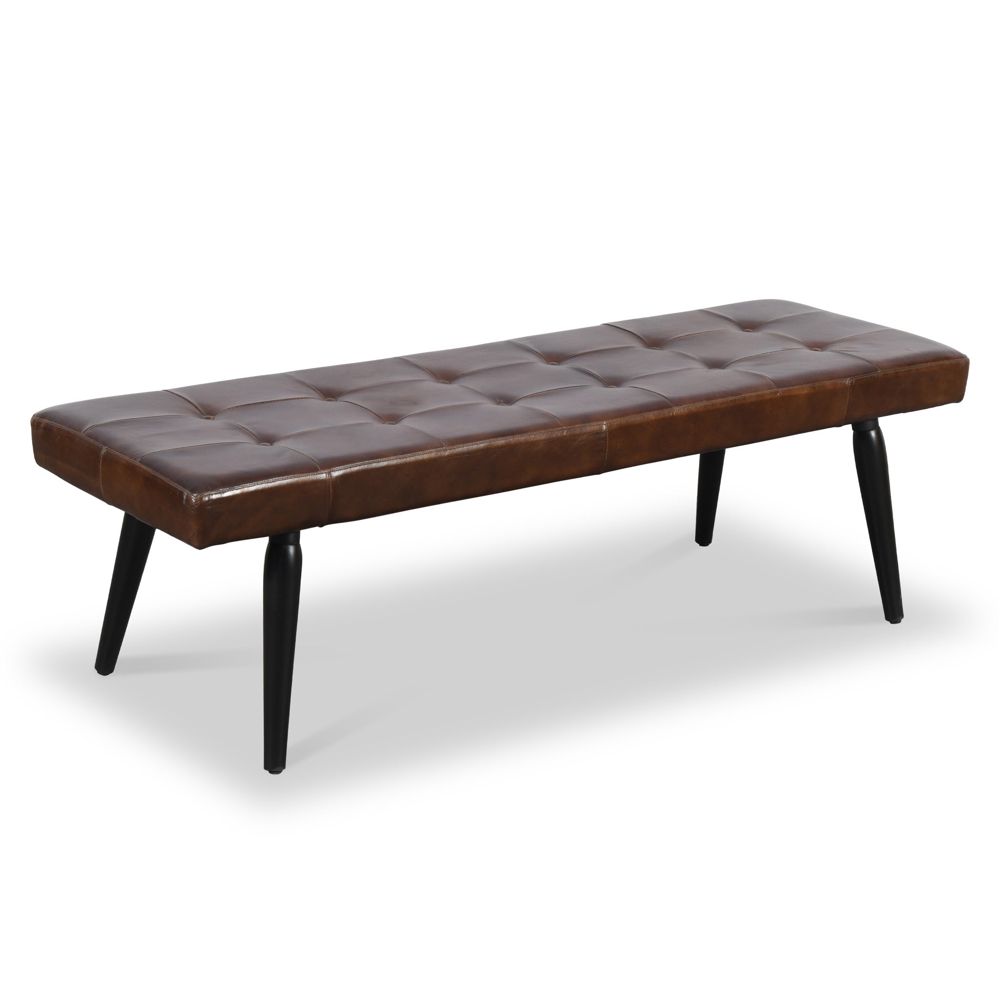 Ramsley Buffalo Leather 150cm Backless Dining Bench Roseland