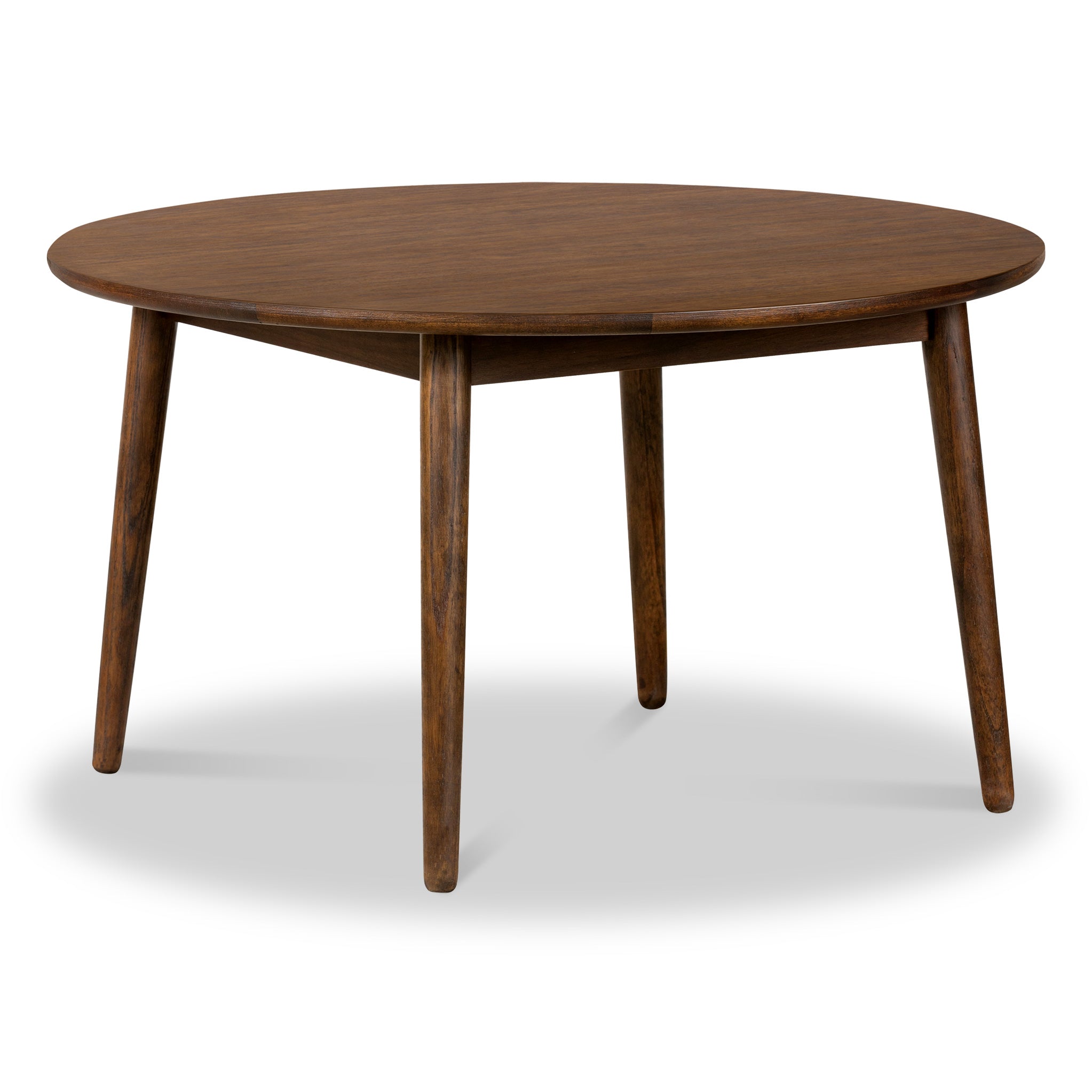 Oskar Walnut Stain Round Coffee Table For Living Room Roseland