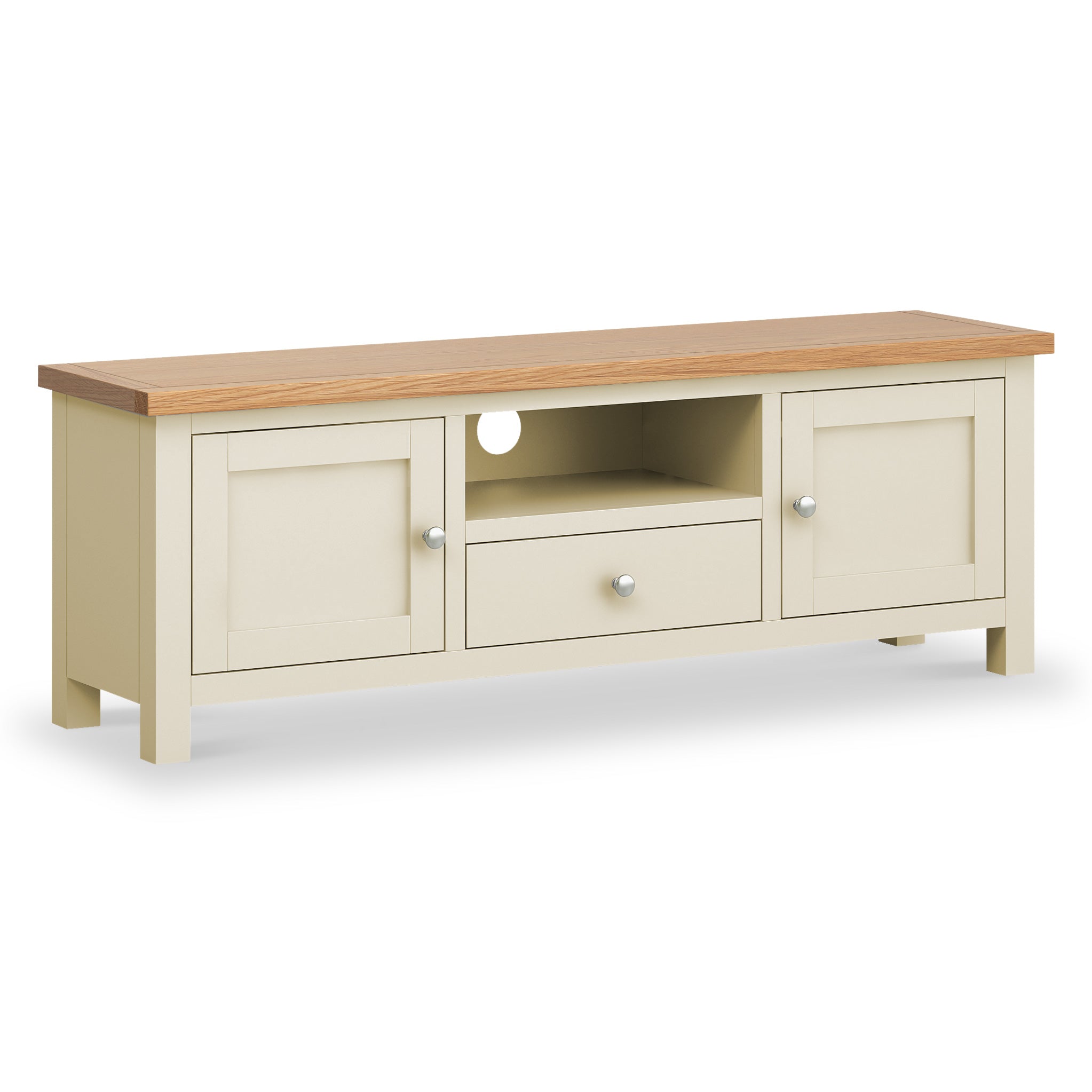 Farrow 140cm Wide Tv Stand Grey Cream Or White Roseland