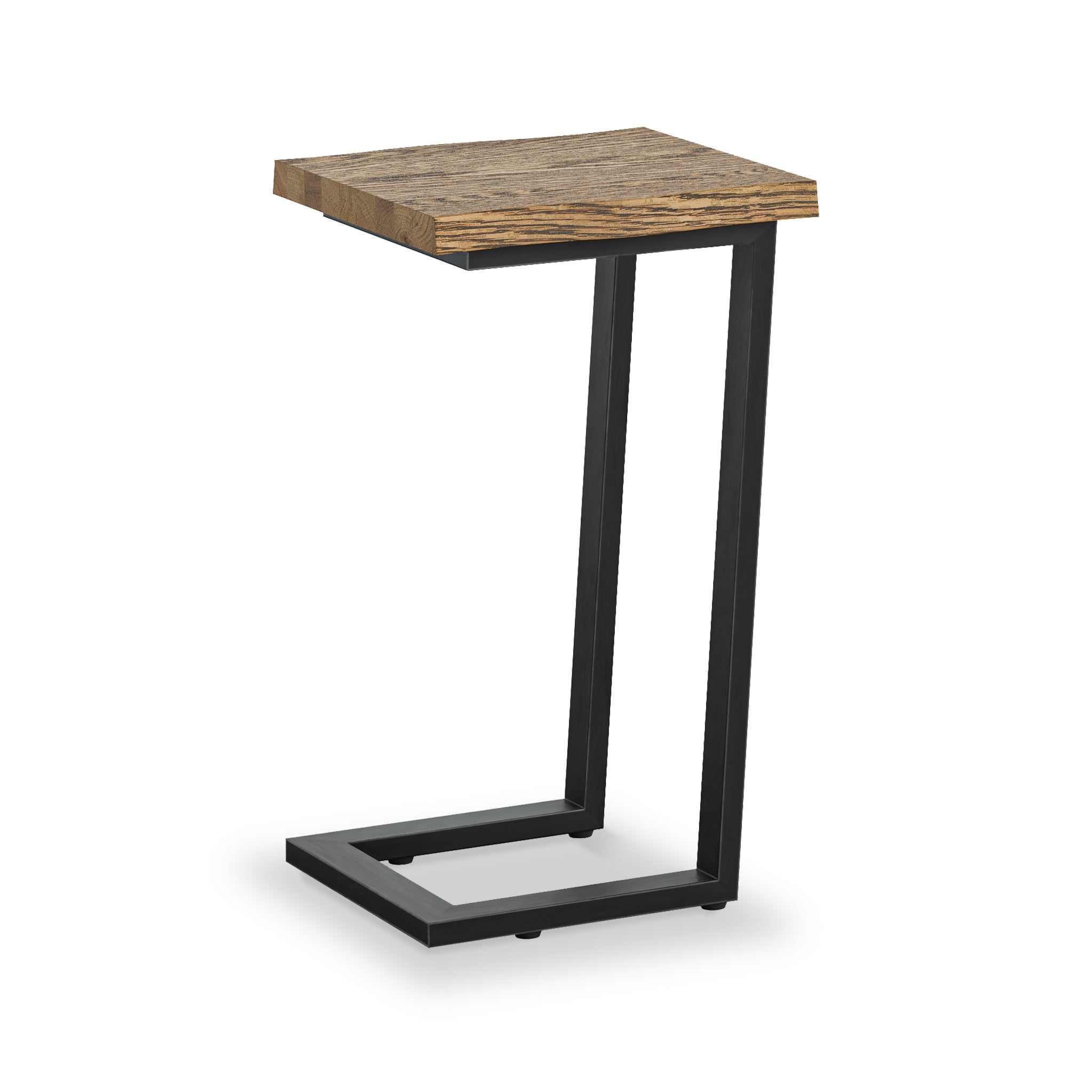 Industrial Isaac Oak Side Table Metal And Wood Roseland