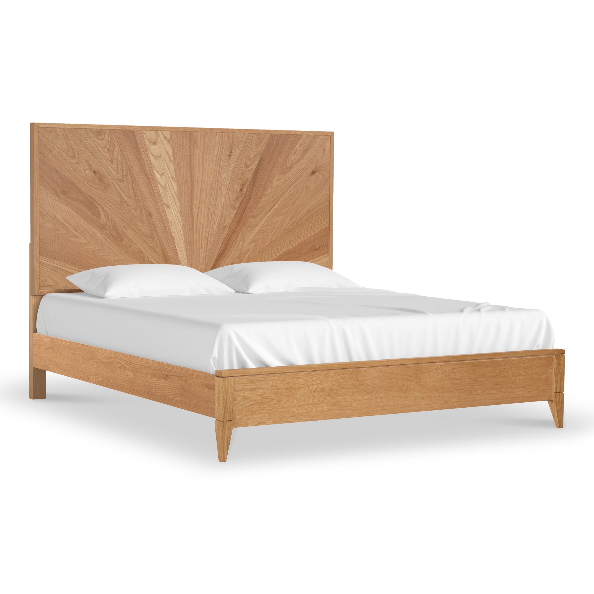 Sunburst Oak Wooden Bed Frames Double King Super King Size Roseland