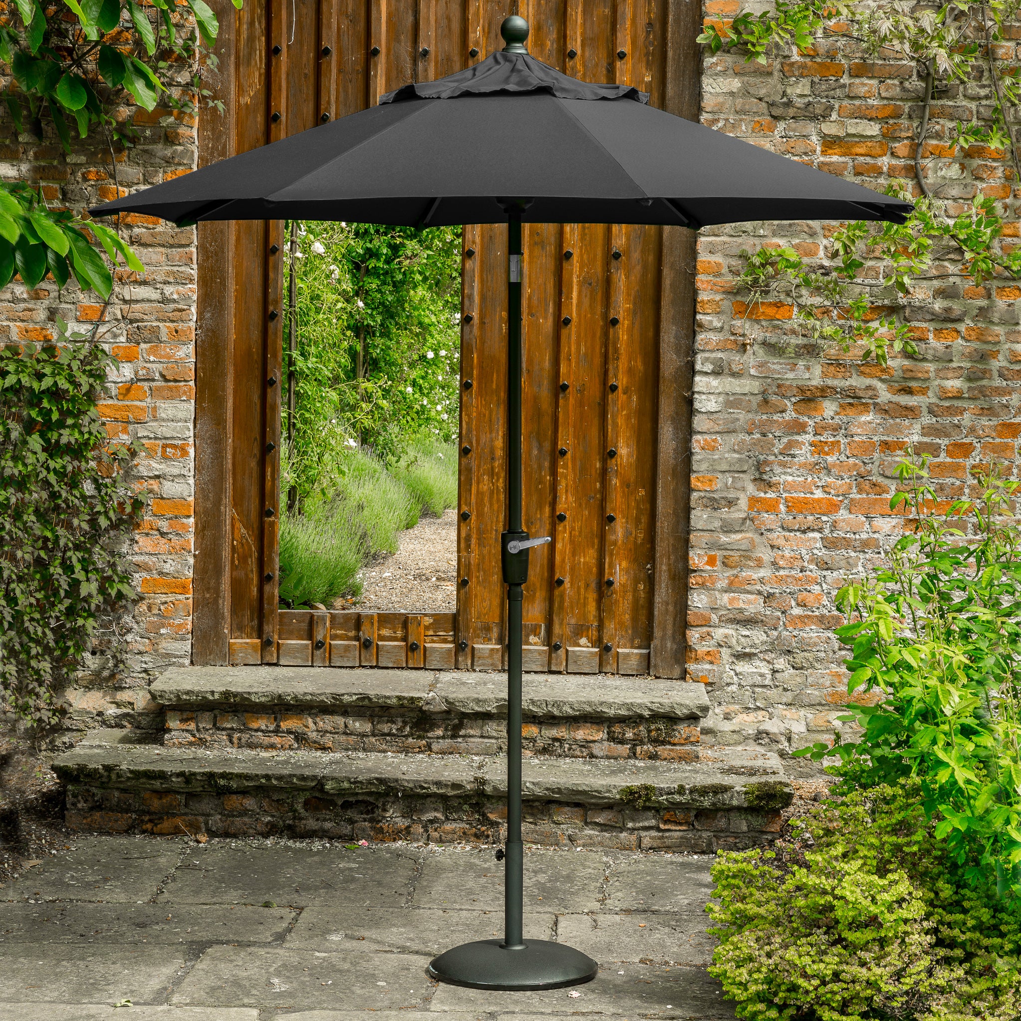 Elizabeth 3m Crank Tilt Outdoor Garden Parasol Roseland