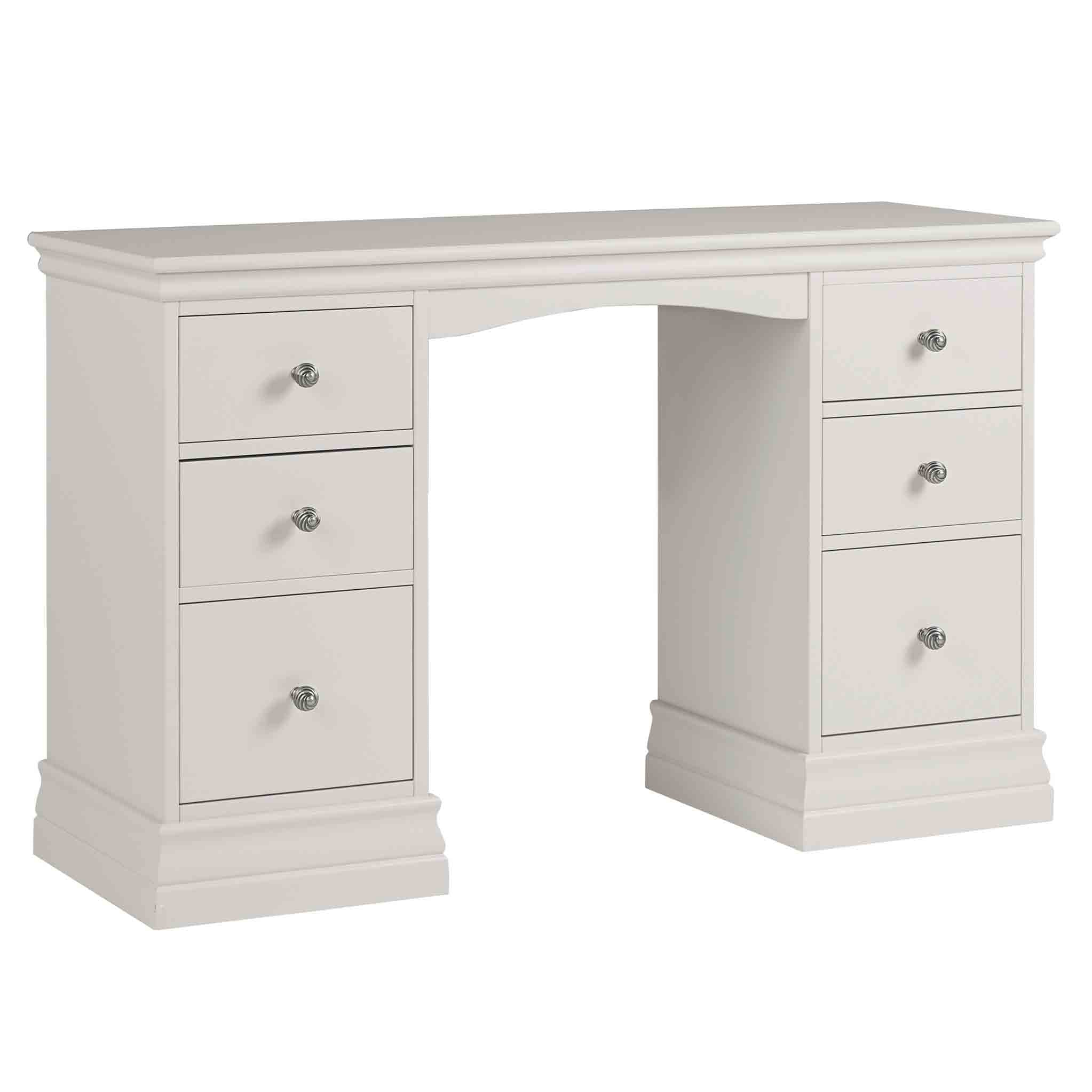 Melrose Cotton Painted Large Dressing Table Desk Roseland