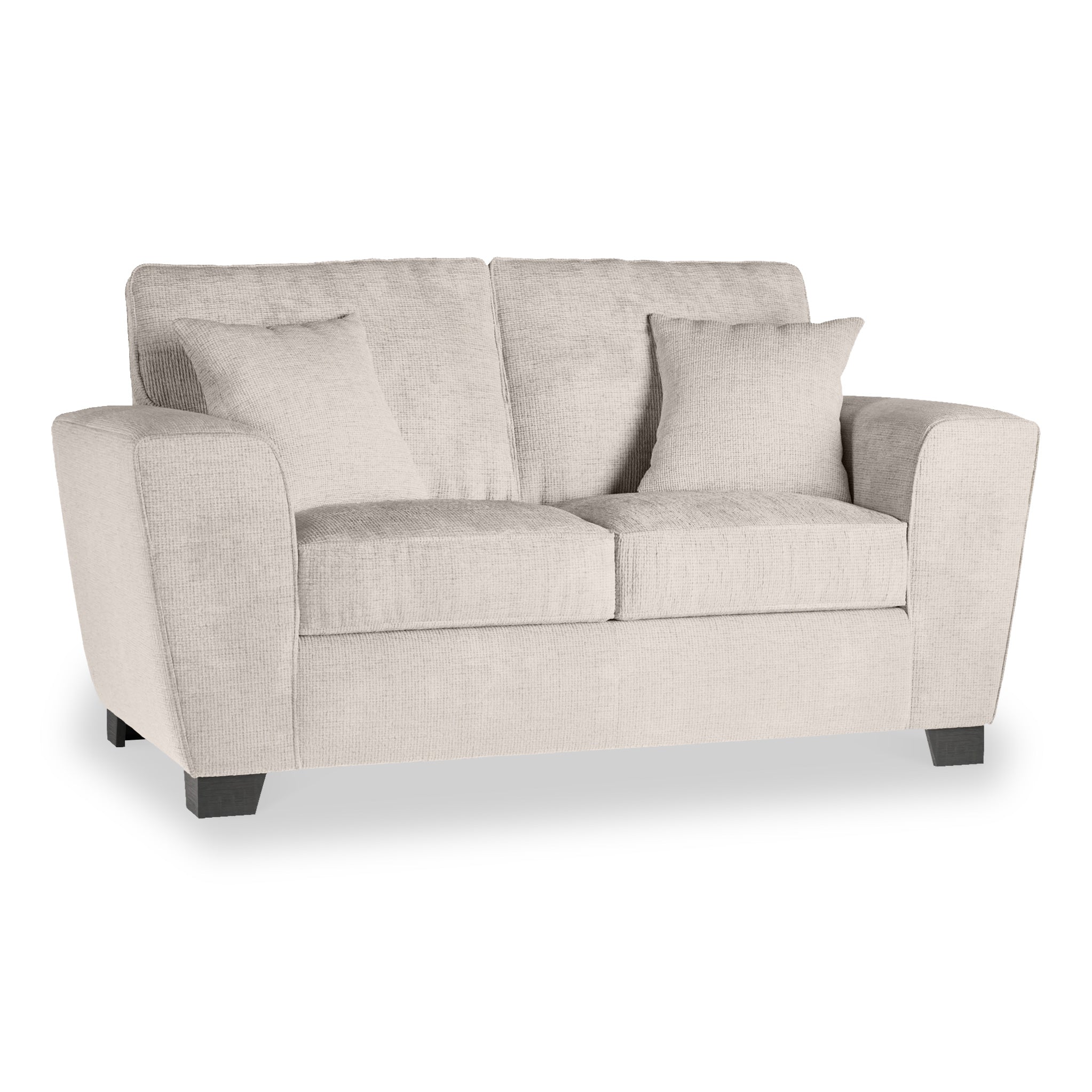 Chester 2 Seater Sofa Traditional Hopsack Fabric Couch Roseland