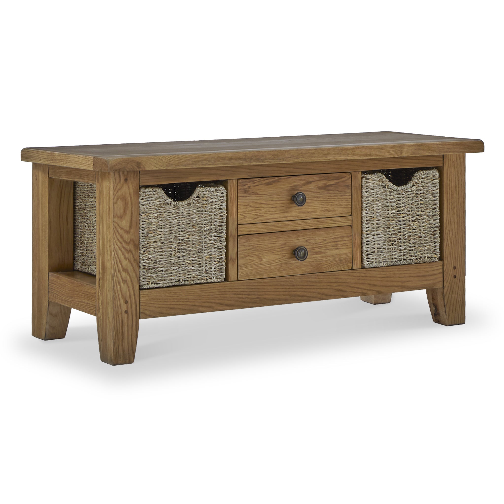 Broadway Oak Large Coffee Table With Storage Roseland
