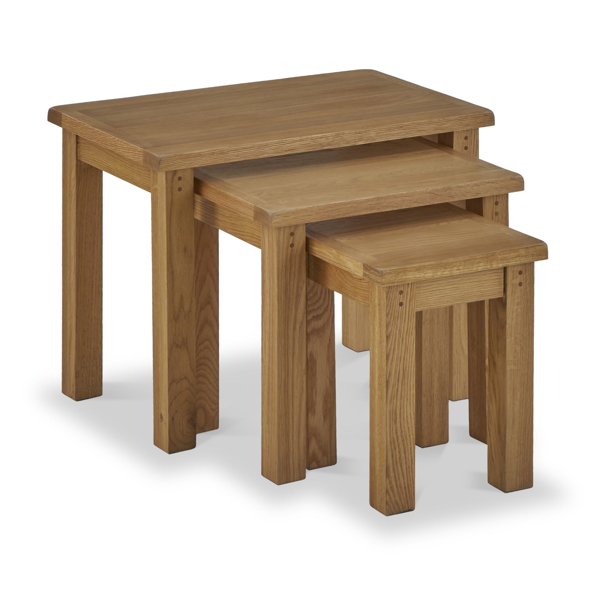 Broadway Oak Nest Of 3 Tables Roseland