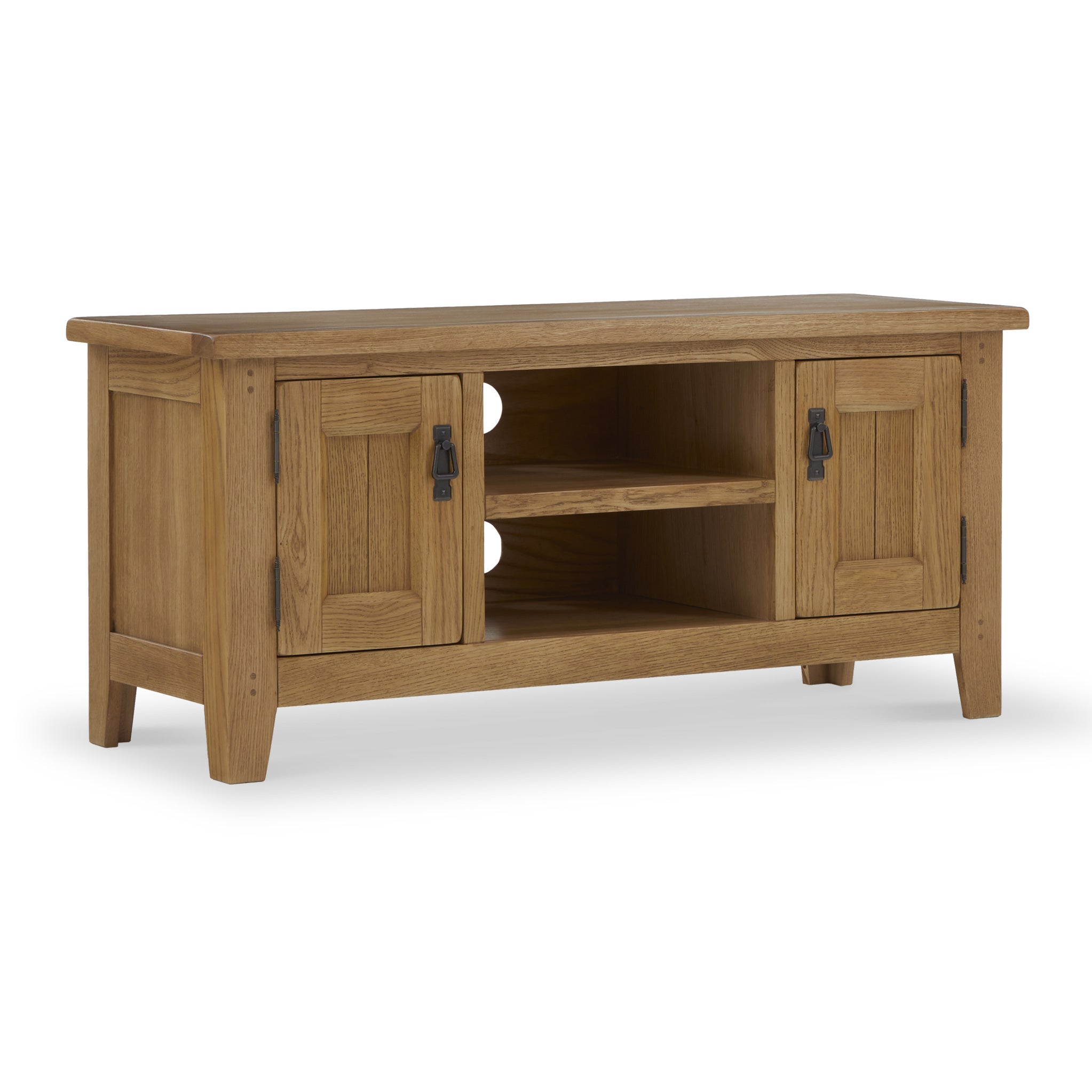 Broadway Oak 120cm Tv Unit With Storage Roseland