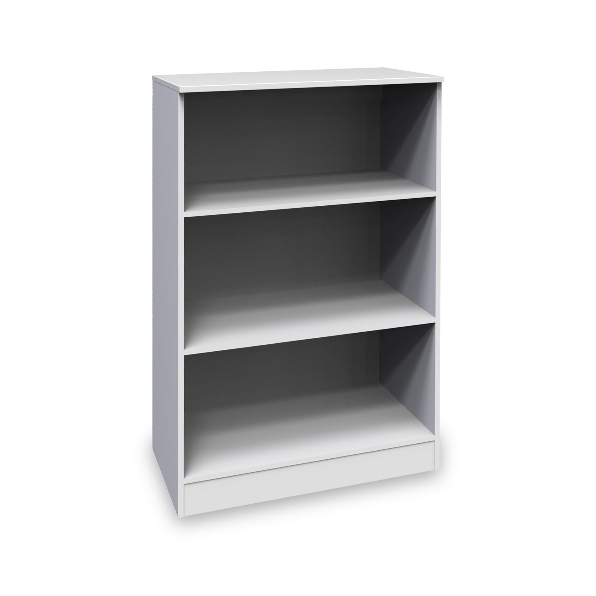 Blakely White 3 Shelf Bookcase Display Unit For Living Room Roseland