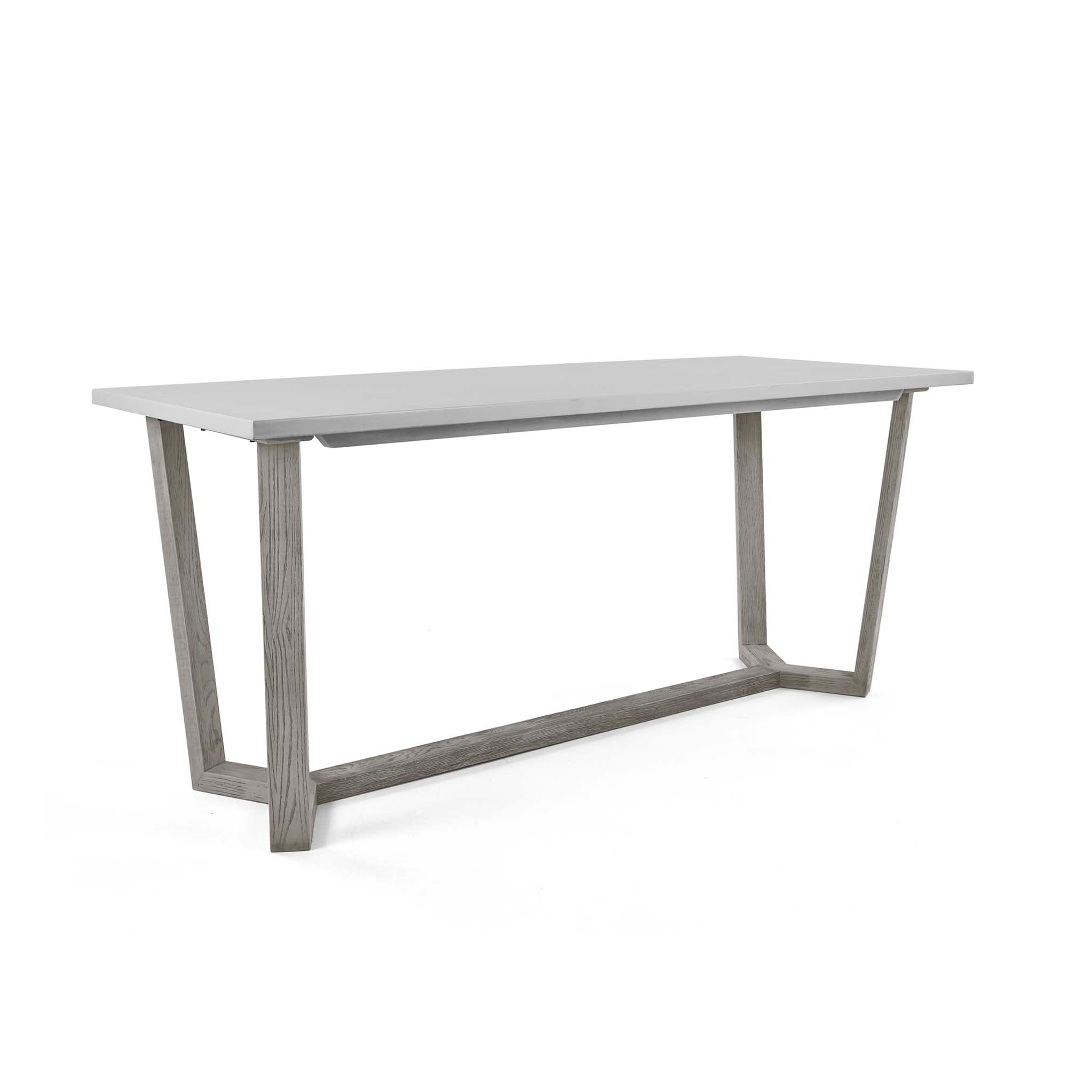 Epsom Industrial 150cm Dining Table Concrete Effect Oak Roseland