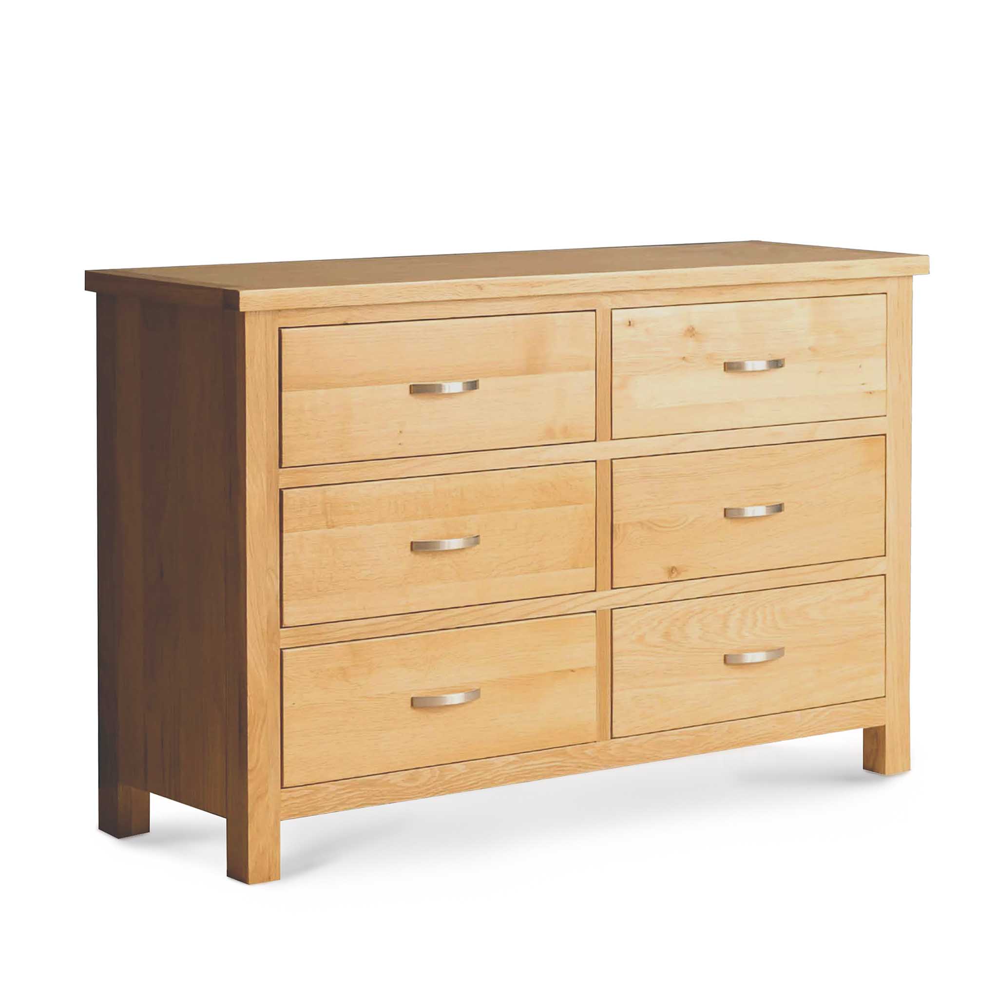 London Oak Large Chest Of Drawers Solid Wood Light Oak Roseland