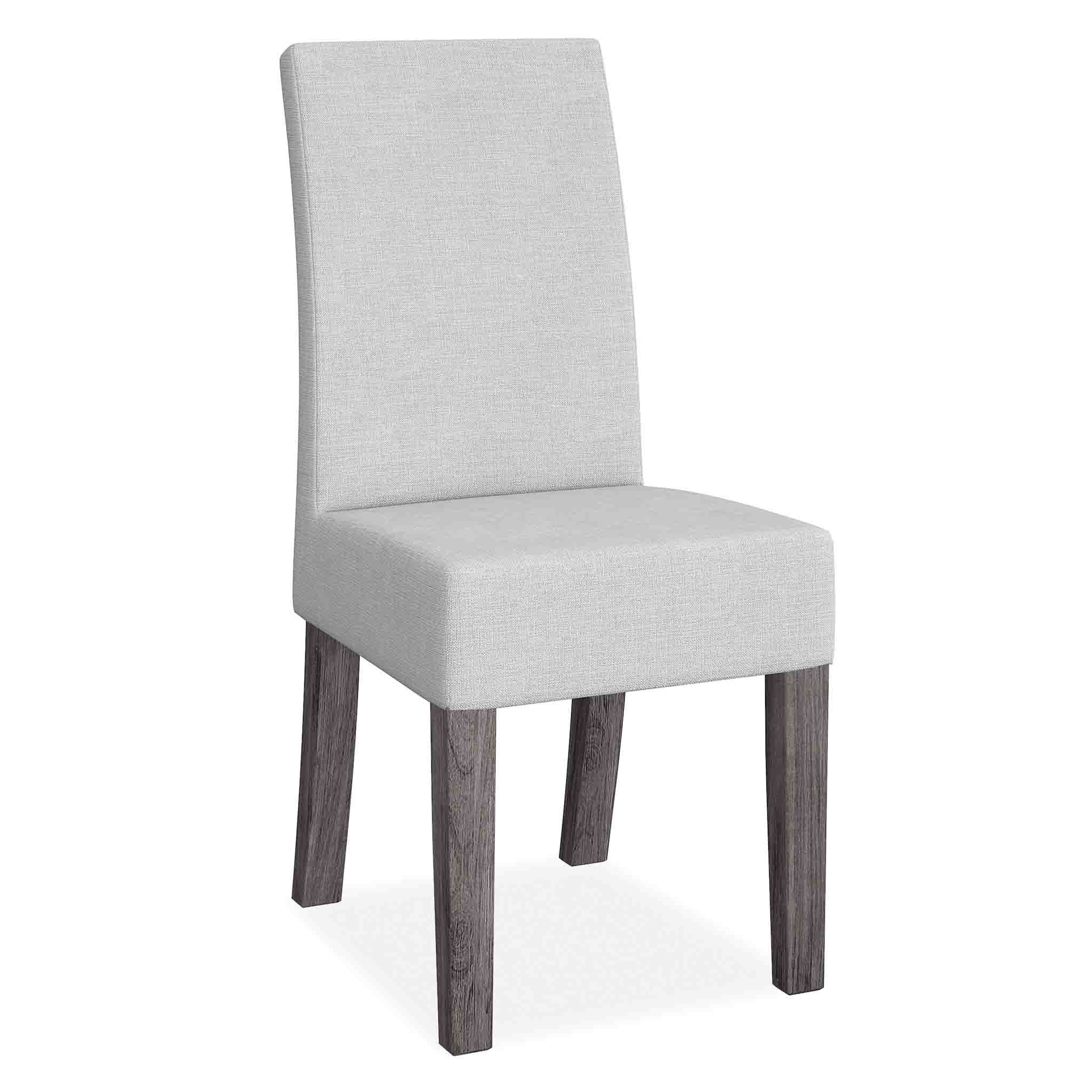 Saltaire Grey Industrial Concrete Effect Fabric Dining Chair