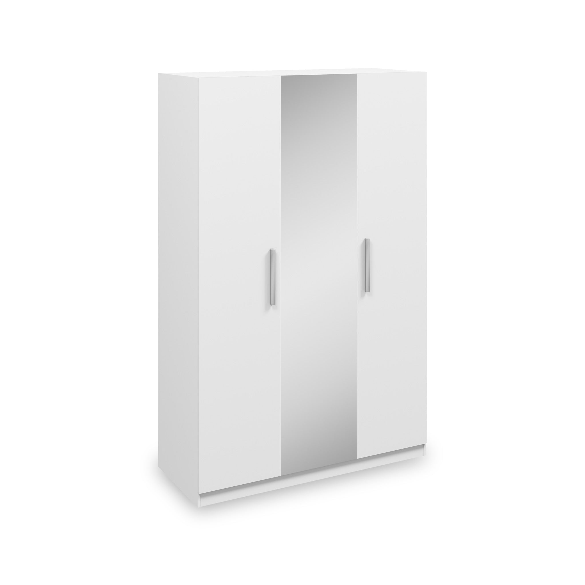 Meribel Gloss White 3 Door Mirrored Triple Wardrobe Roseland