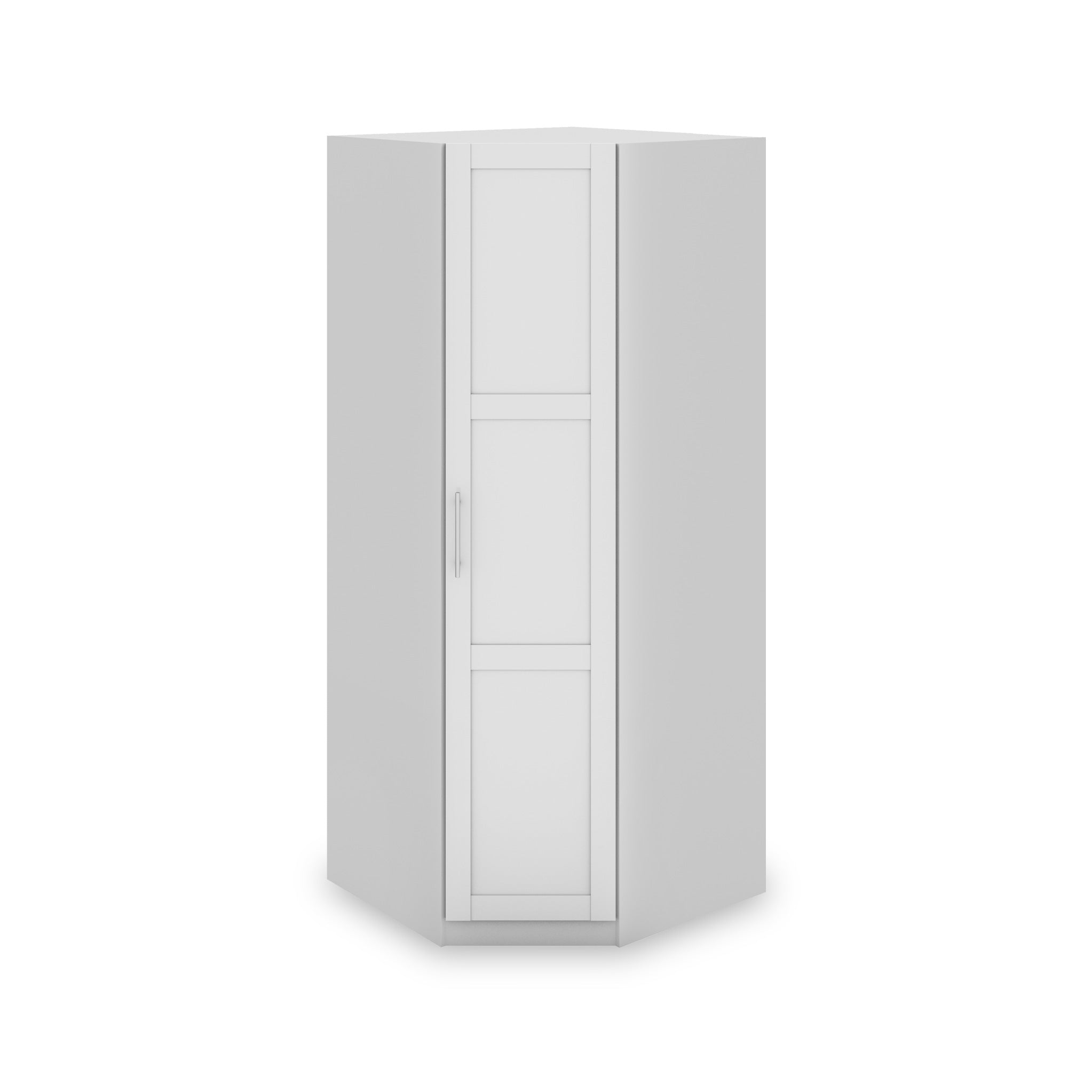 Bithlo White Classic Shaker Style Corner Wardrobe Roseland