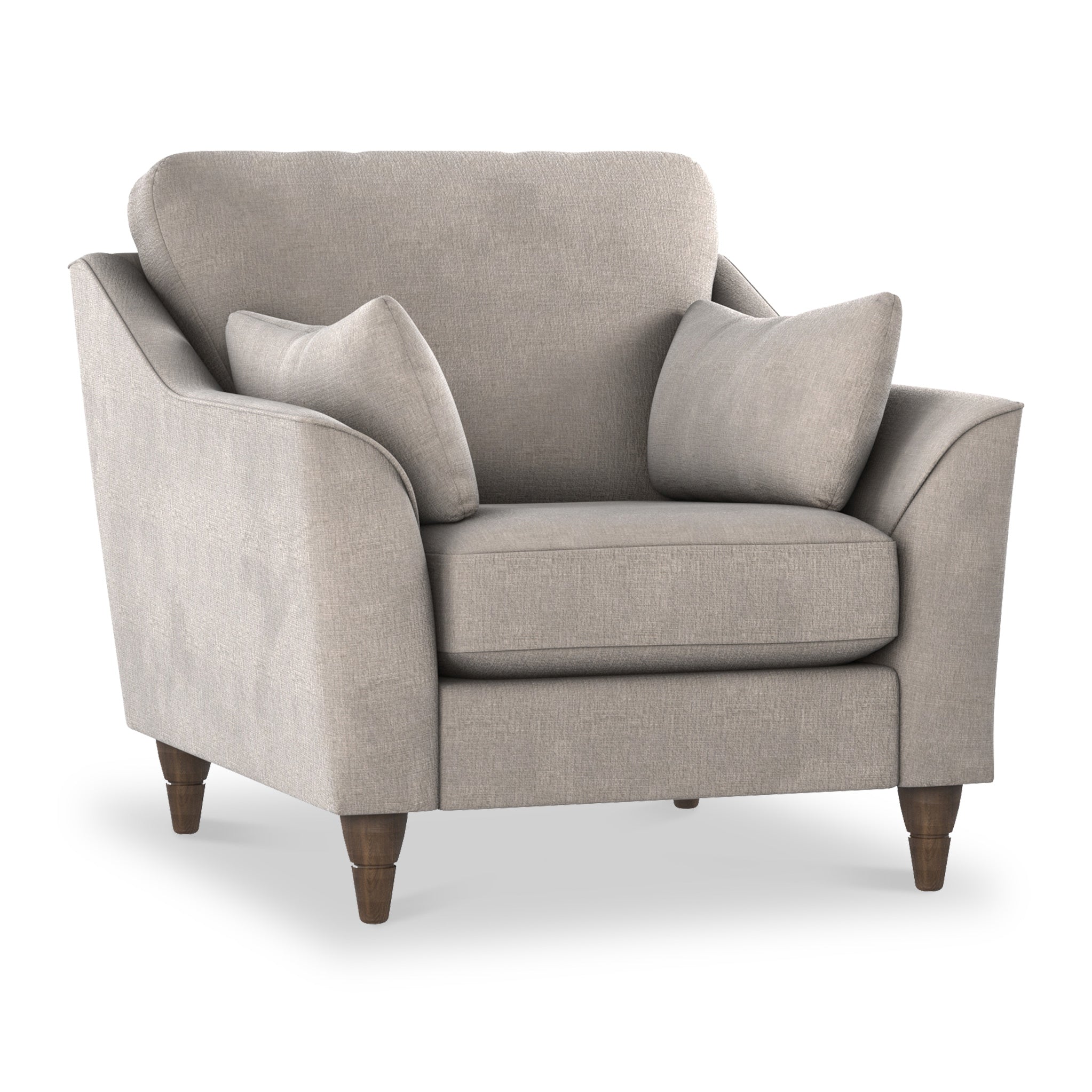 Charice Modern Fabric Armchair In Grey Or Blue Roseland