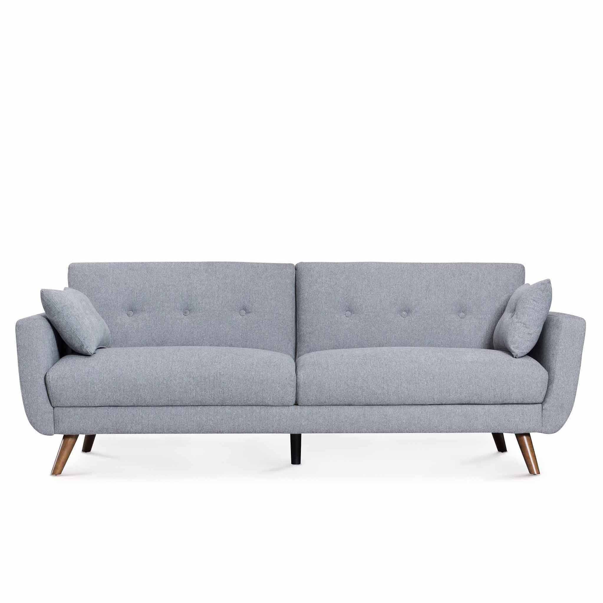 Trom Grey 3 Seater Futon Sofa Bed Click Clack Bed Roseland