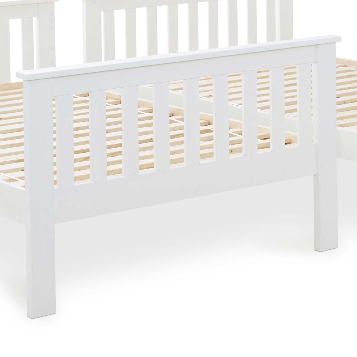 Large Quadruple White Contemporary Bunk Bed, Detachable 4ft Small ...