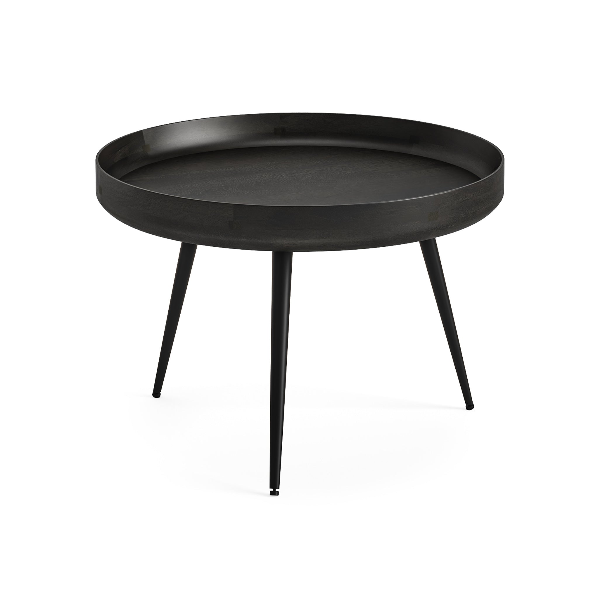 Boa Mango Wooden 60cm Round Coffee Table Natural Or Black