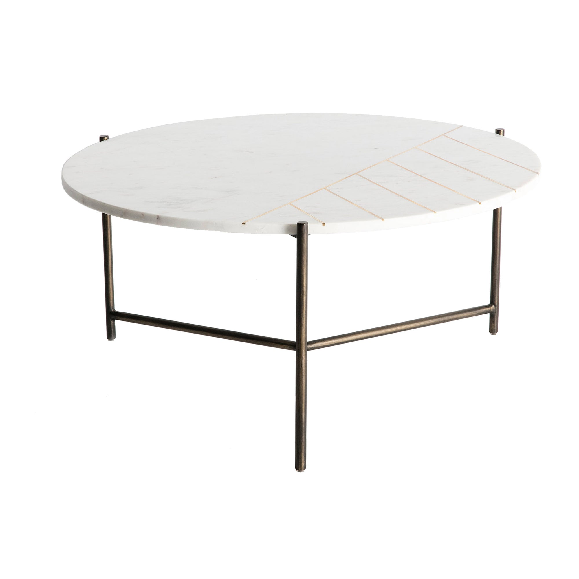 Kandla White Marble Coffee Table | Roseland Furniture
