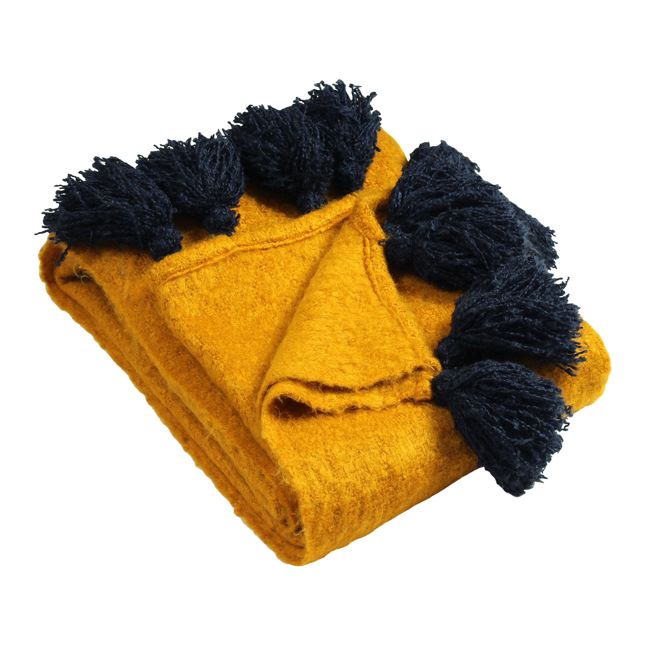 Billington Pom Pom Sofa Throw Bed Blanket Roseland