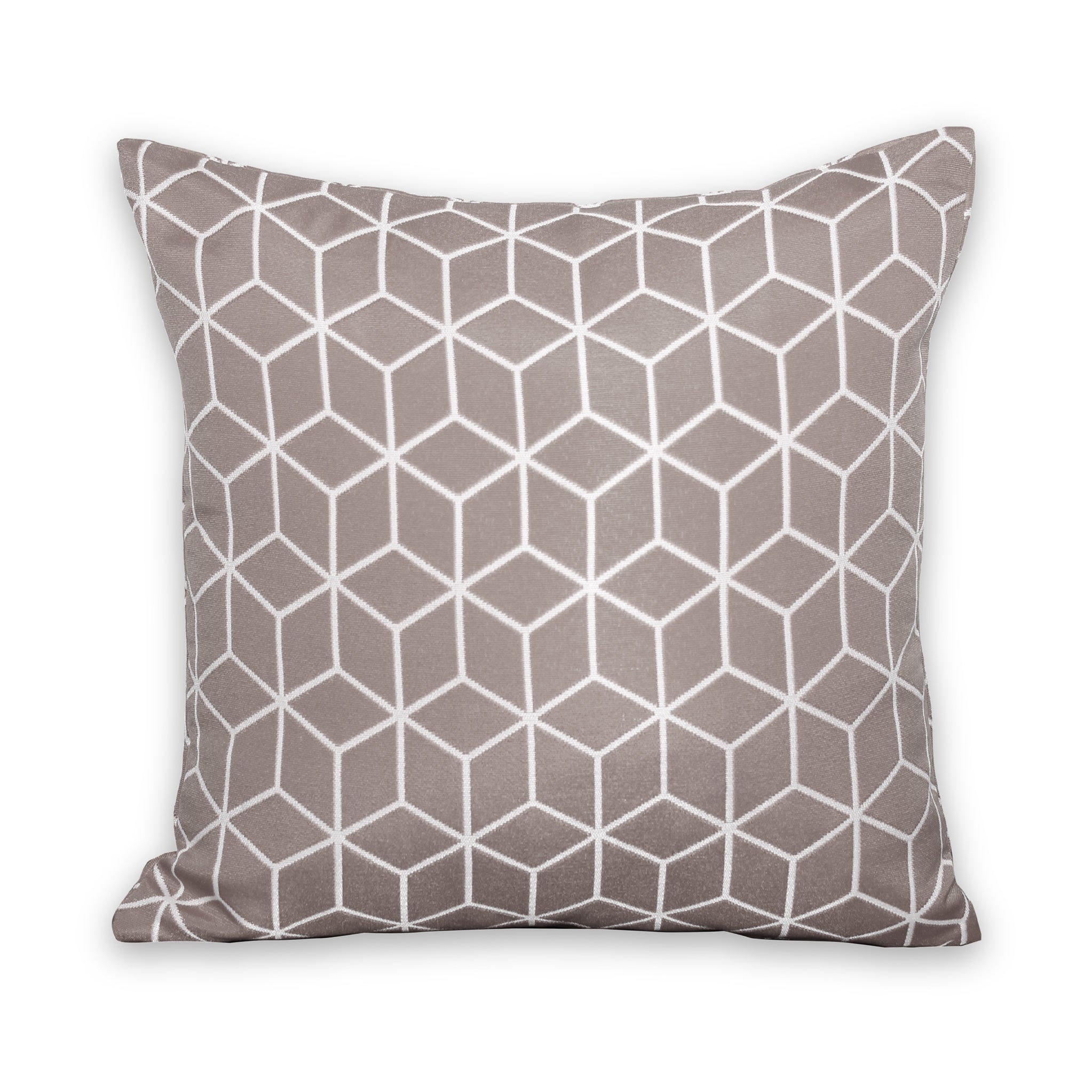 Geometric Outdoor Scatter Cushion Blue Grey Orange Roseland