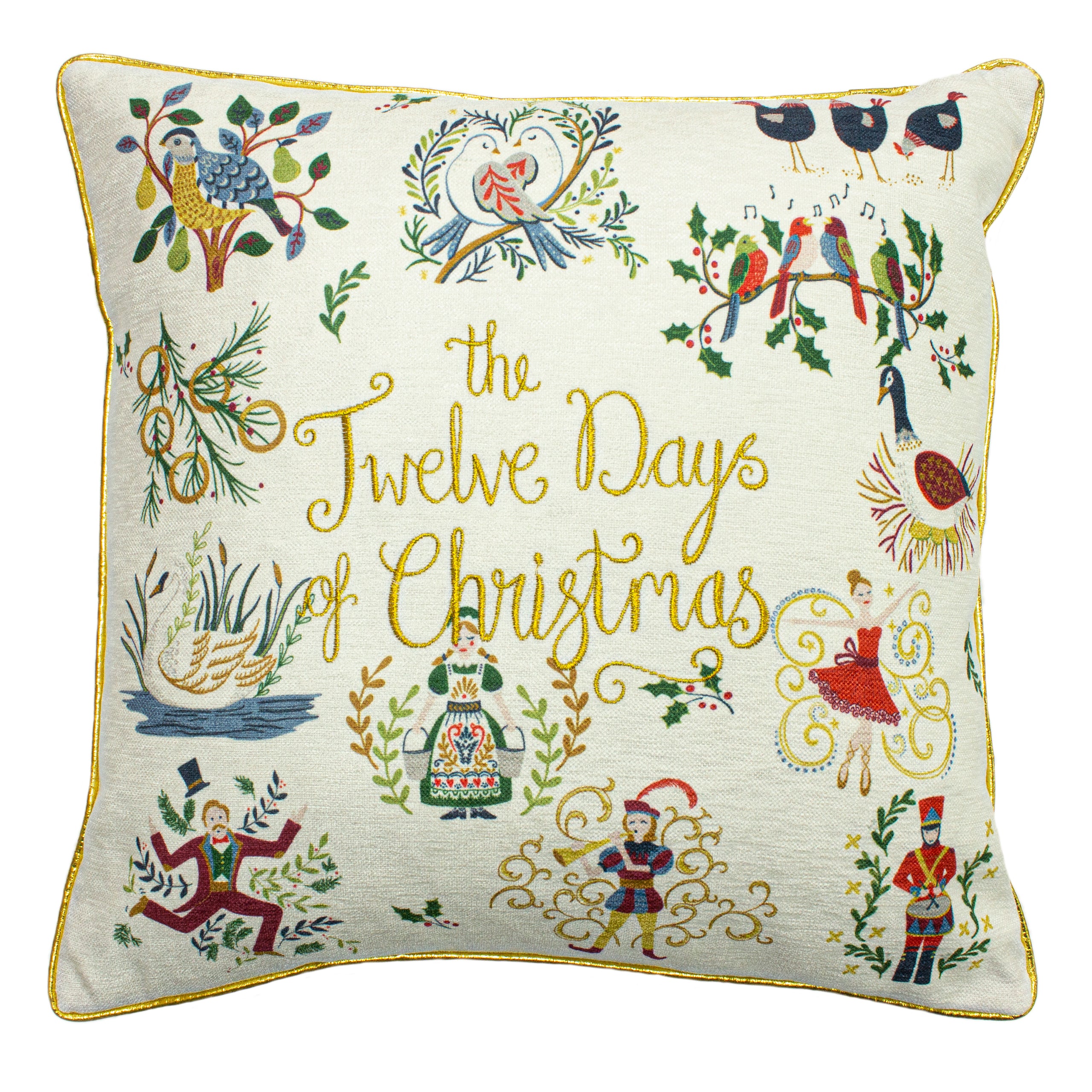 Frederic Twelve Days Of Christmas Cushion Sofa Pillow Roseland