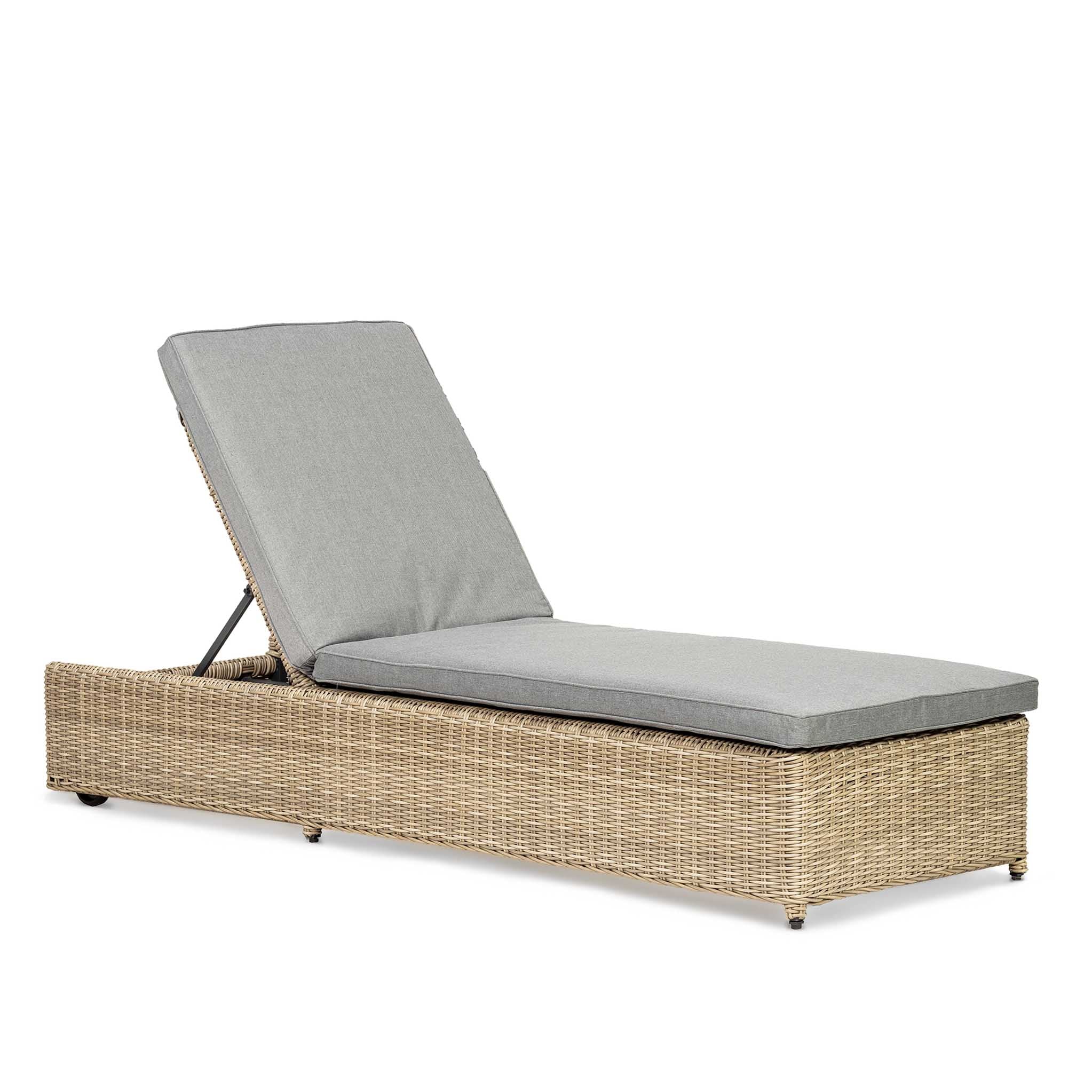 Wentworth Multi Position Sun Lounger Rattan Reclining Sun Bed