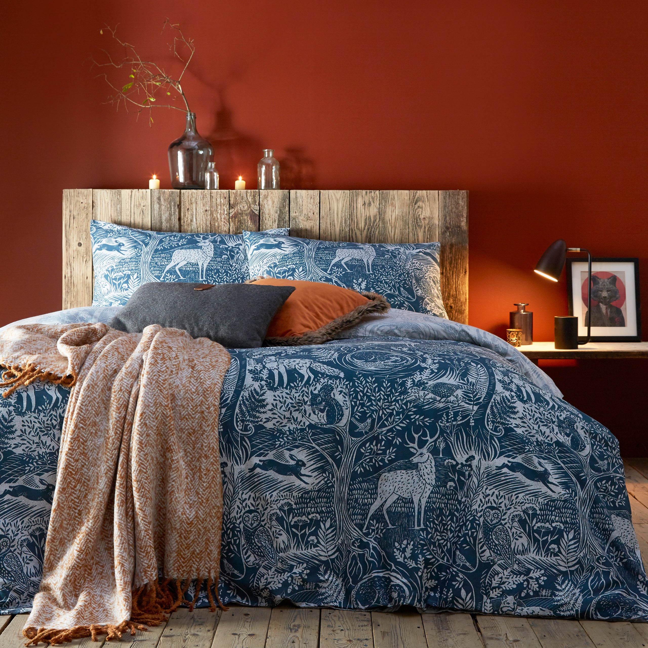 Perry Animal Woods Duvet Set Festive Christmas Bedding Roseland