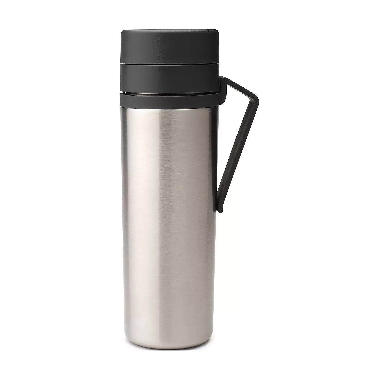 Pioneer Flasks Stainless Steel Metal Vacuum Flask 500ml, 0.5L, Black