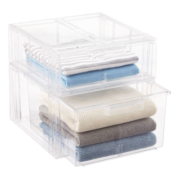 Clear Stackable Shoe Drawers-Various sizes | The Organised Store