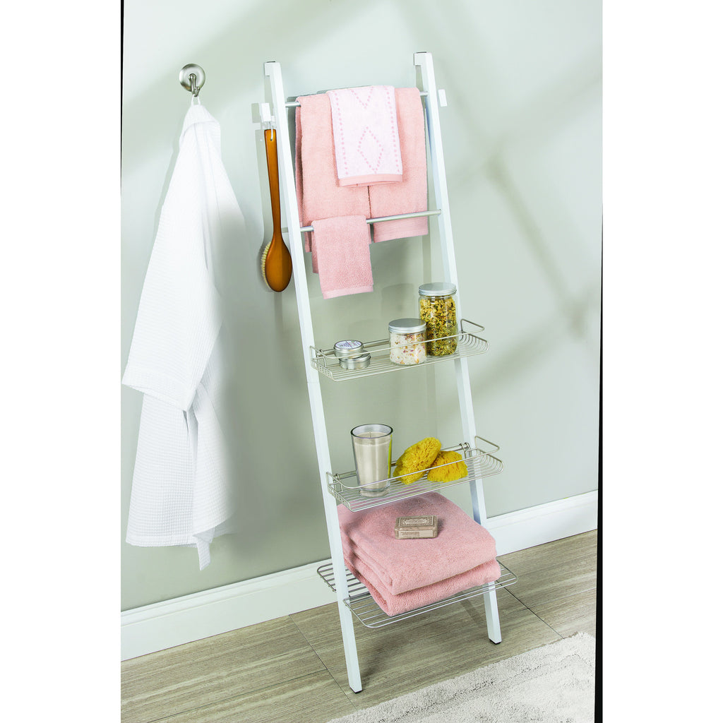 Formbu Bath Ladder - White/Satin - The Organised Store