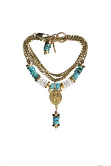 Artifacts World handmade boho turquoise bracelet 