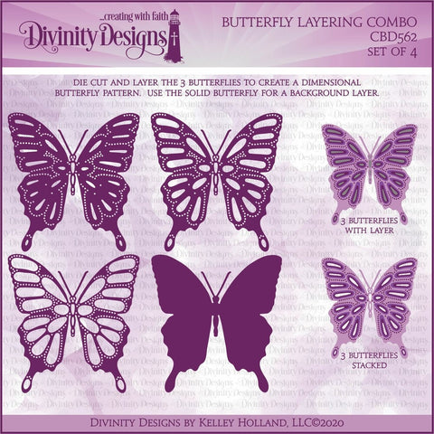 Download Divinity Designs Butterfly Layering Combo Dies Legacy Paper Arts