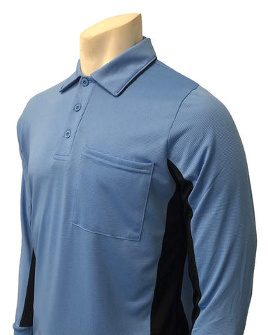 Current Major League Replica Umpire Shirt  SKY BLUE with BLACK  Officials  Depot