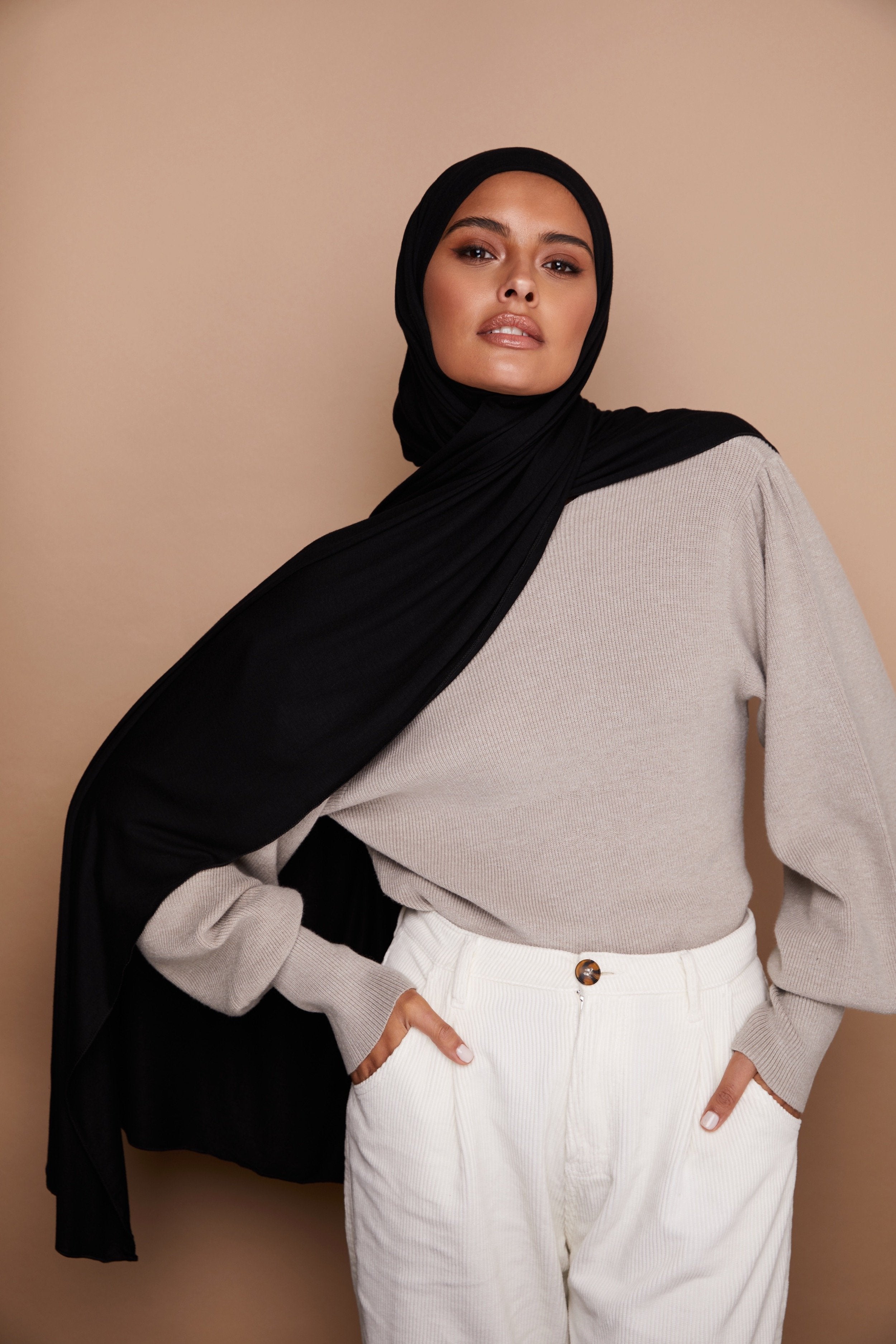 Premium Jersey Hijab - Black | Voile Chic - USA | Reviews on Judge.me