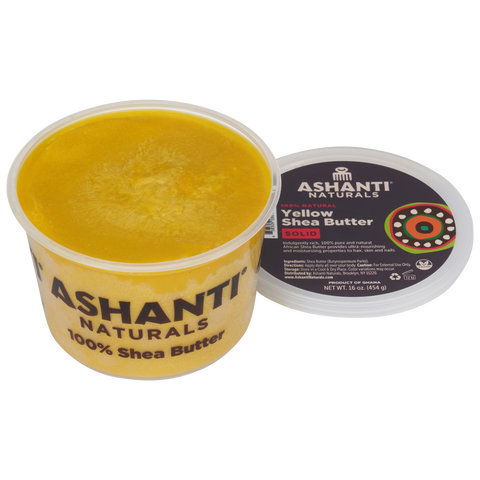 Unrefined African Solid Yellow Shea Butter - 16 oz. – AshantiNaturals